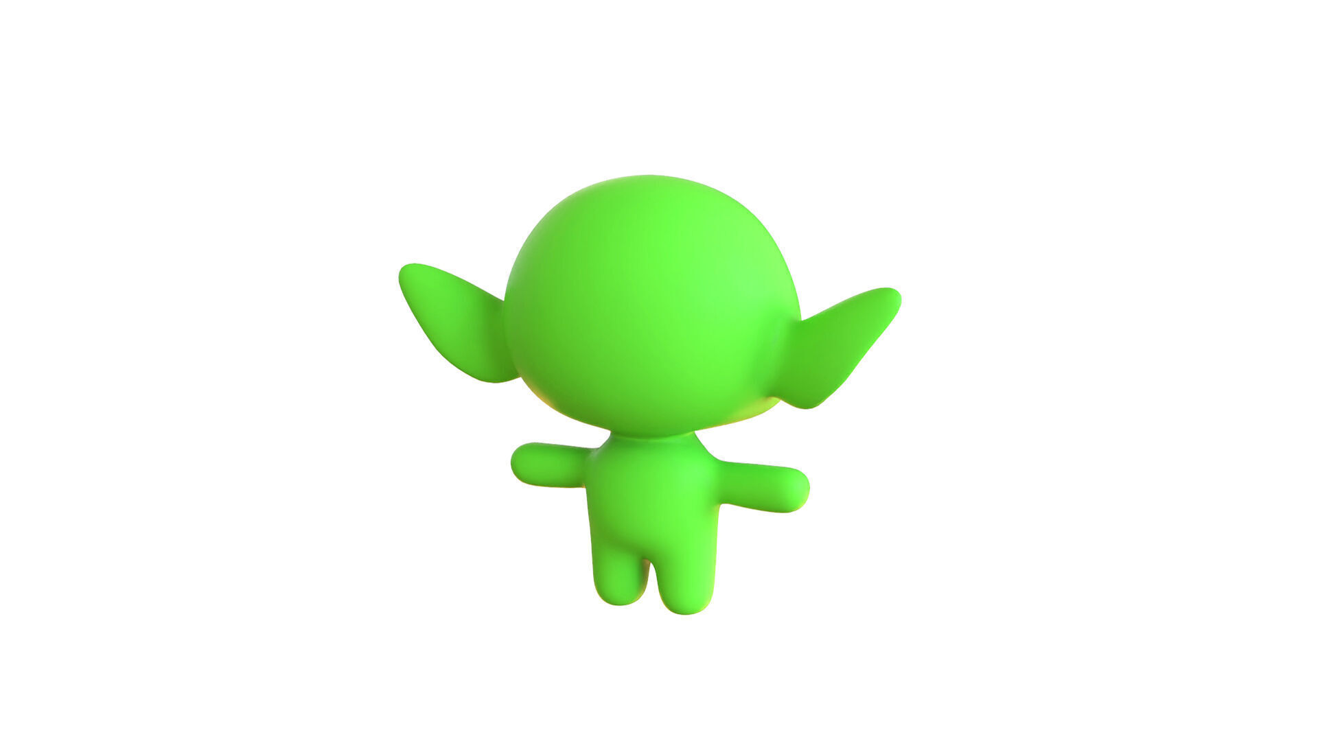 Low-Poly Cartoon Alien 03 Animated  Low-poly 3D model_13