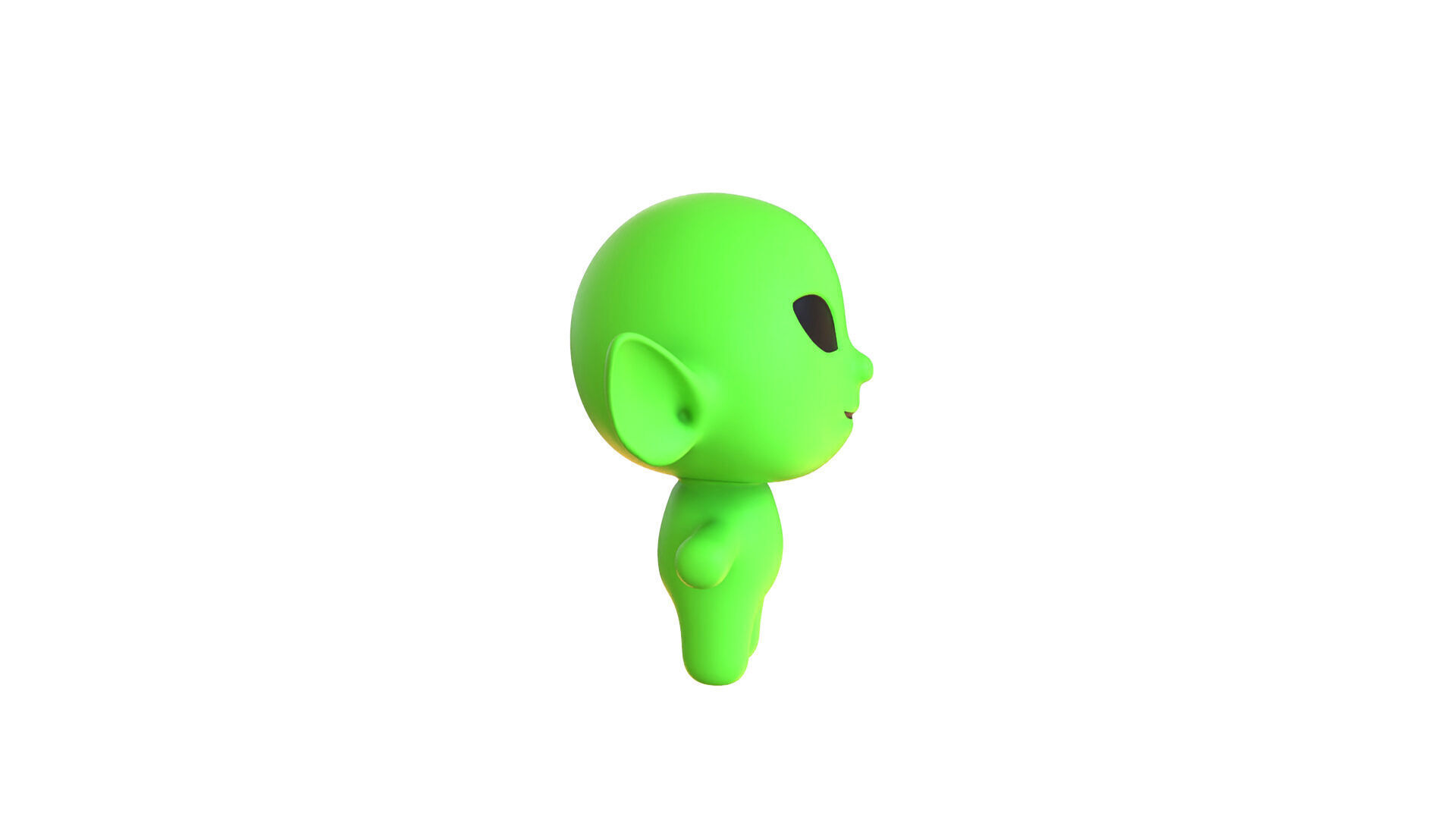 Low-Poly Cartoon Alien 03 Animated  Low-poly 3D model_16