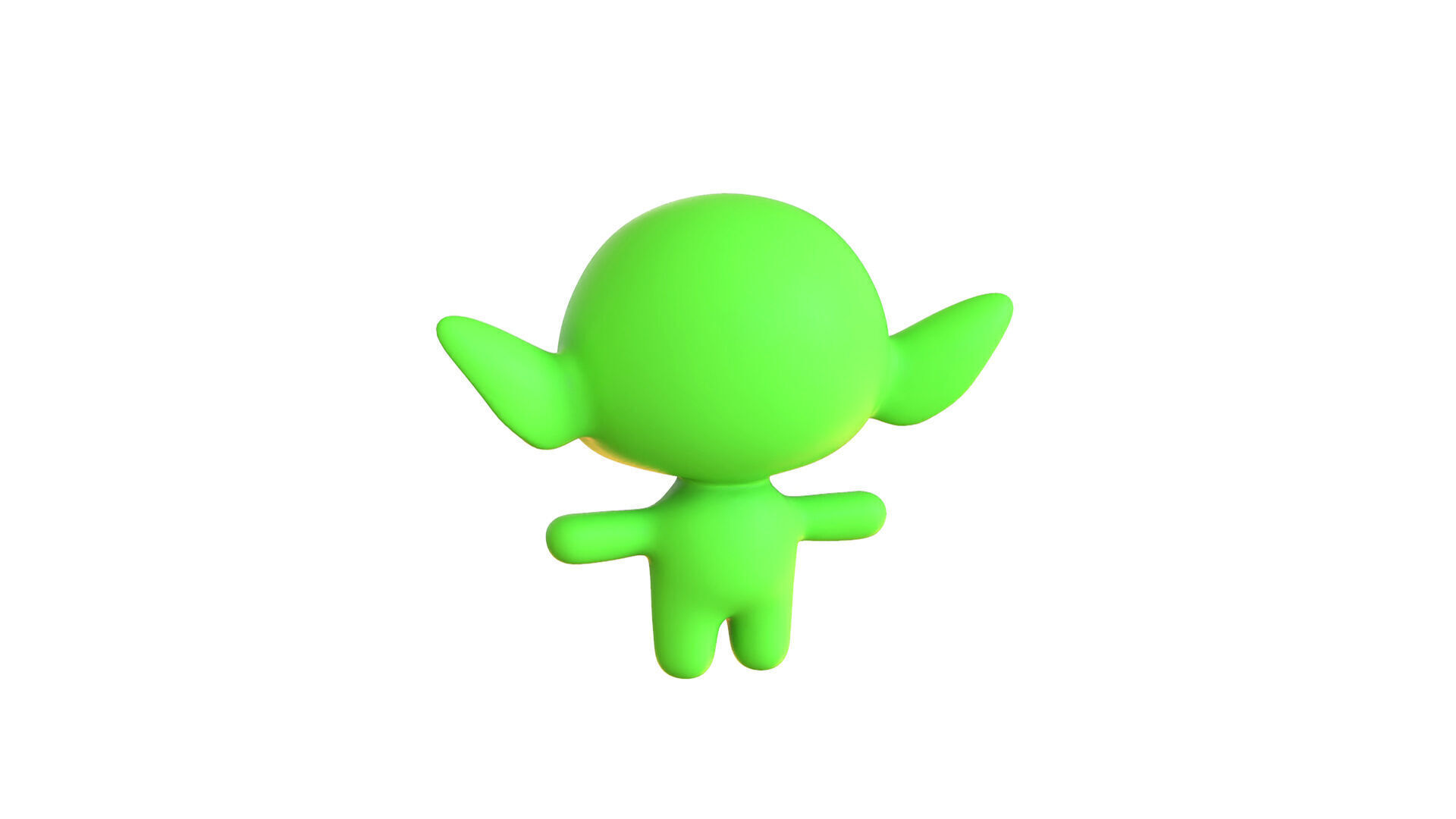 Low-Poly Cartoon Alien 03 Animated  Low-poly 3D model_11