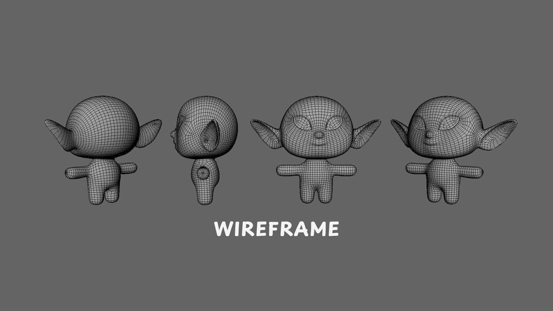 Low-Poly Cartoon Alien 03 Animated  Low-poly 3D model_9