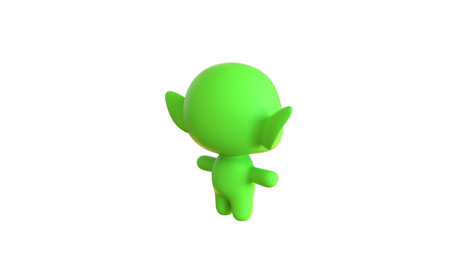 Low-Poly Cartoon Alien 03 Animated  Low-poly 3D model_14