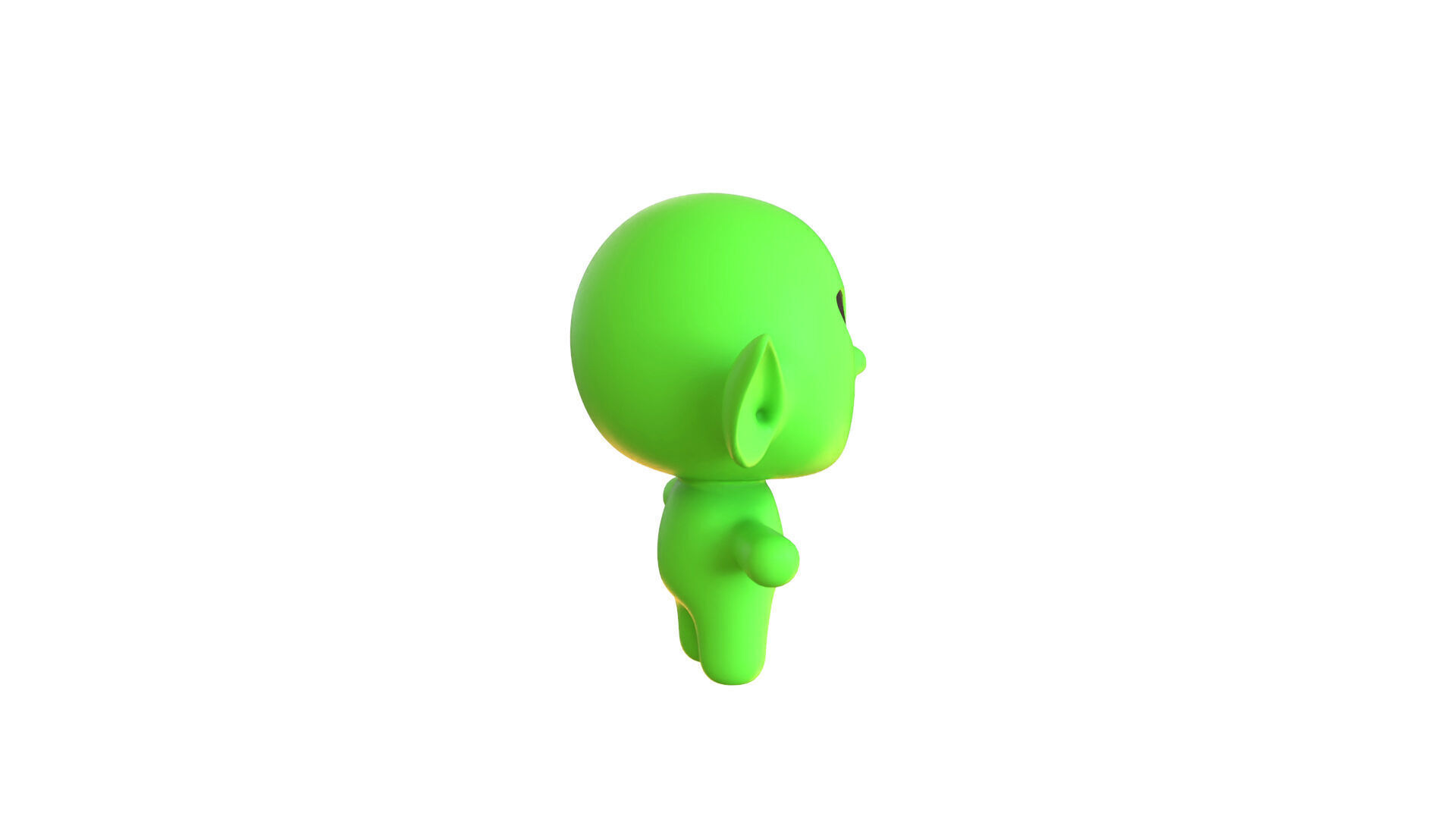 Low-Poly Cartoon Alien 03 Animated  Low-poly 3D model_15