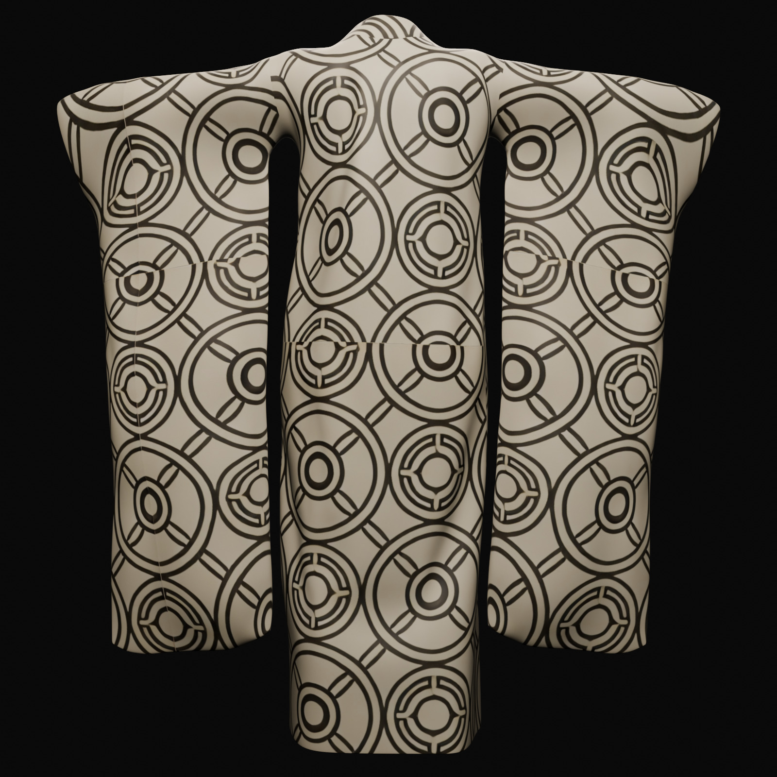 Free Japanese Kimono 3D Model with 10 Traditional Patterns Vol 6 Free 3D model_2