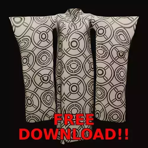 Free Japanese Kimono 3D Model with 10 Traditional Patterns Vol 6 Free 3D model Free Japanese Kimono 3D Model with 10 Traditional Patterns Vol 6 Free 3D model