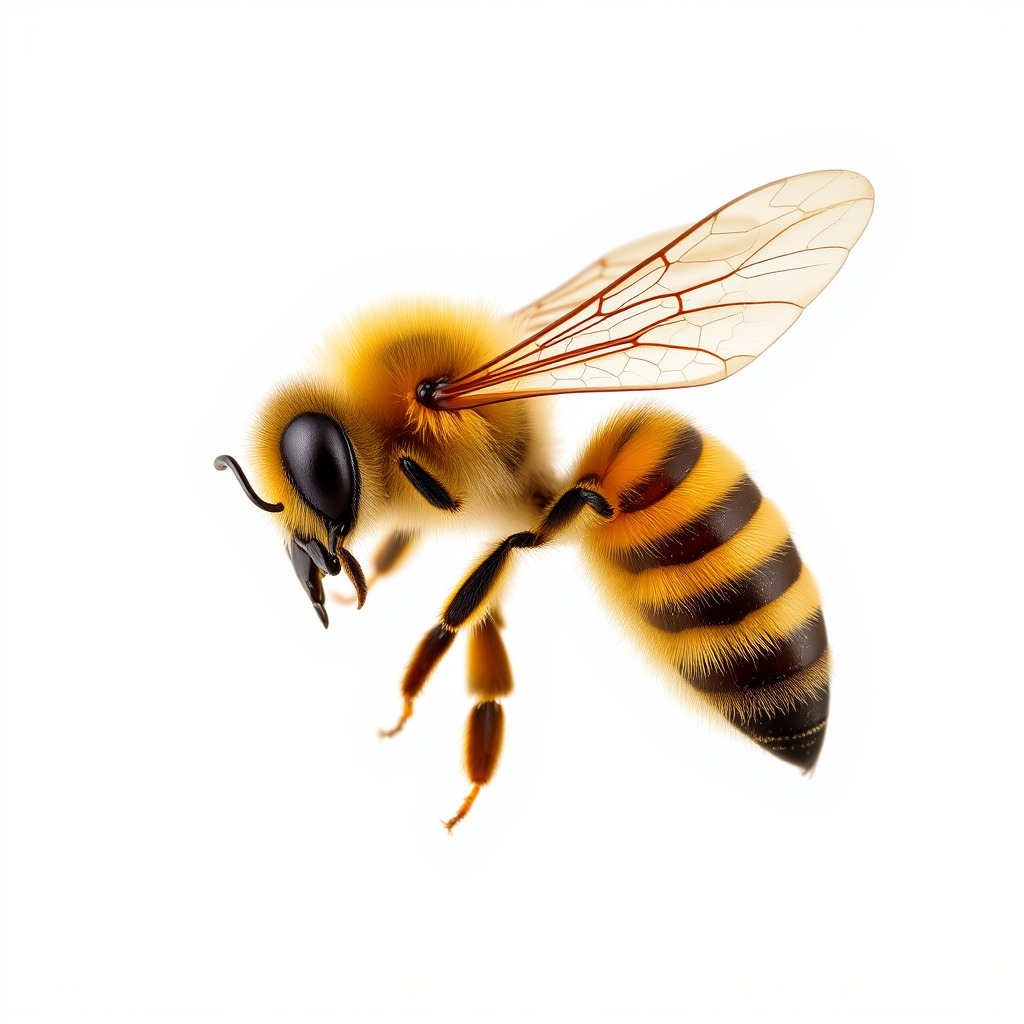 Honey Bee Realistic Anatomical Details model pack Low-poly 3D model_3
