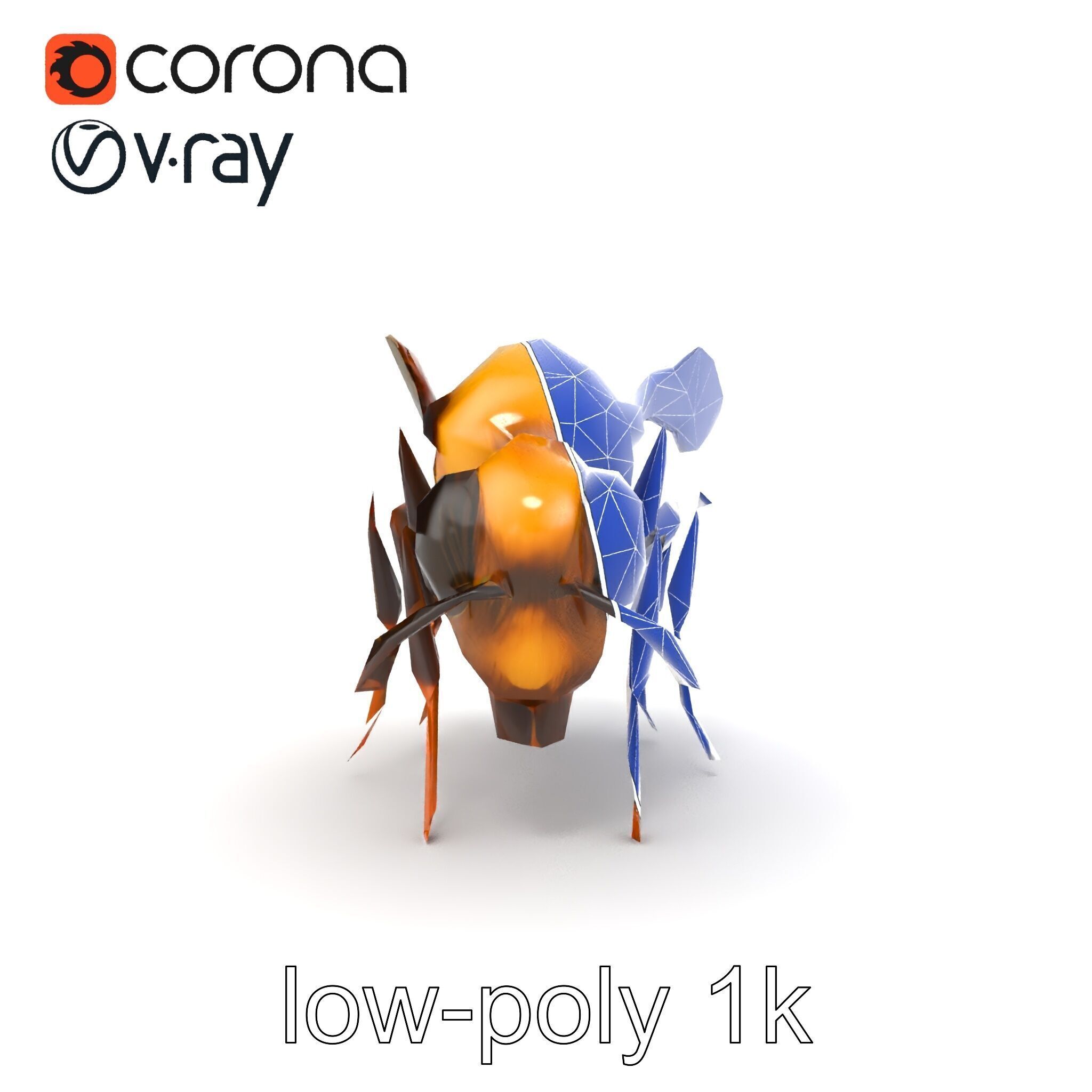 Dwarf Bee Intricate Detail Model Pack Low-poly 3D model_13