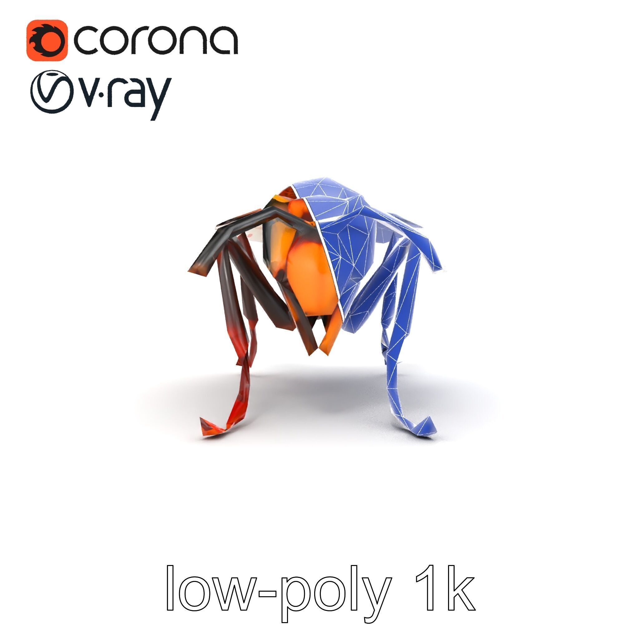 Detailed Hornet Species 3D Model Pack Low-poly 3D model_21