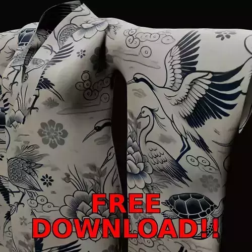 Free Japanese Kimono 3D Model with 10 Traditional Patterns Vol 7 Free 3D model Free Japanese Kimono 3D Model with 10 Traditional Patterns Vol 7 Free 3D model