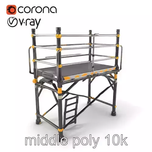 Heavy-duty Industrial Scaffold Ladder model pack
