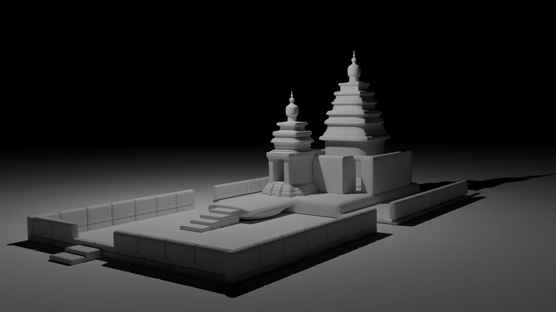 Shore Temple 3D model_0