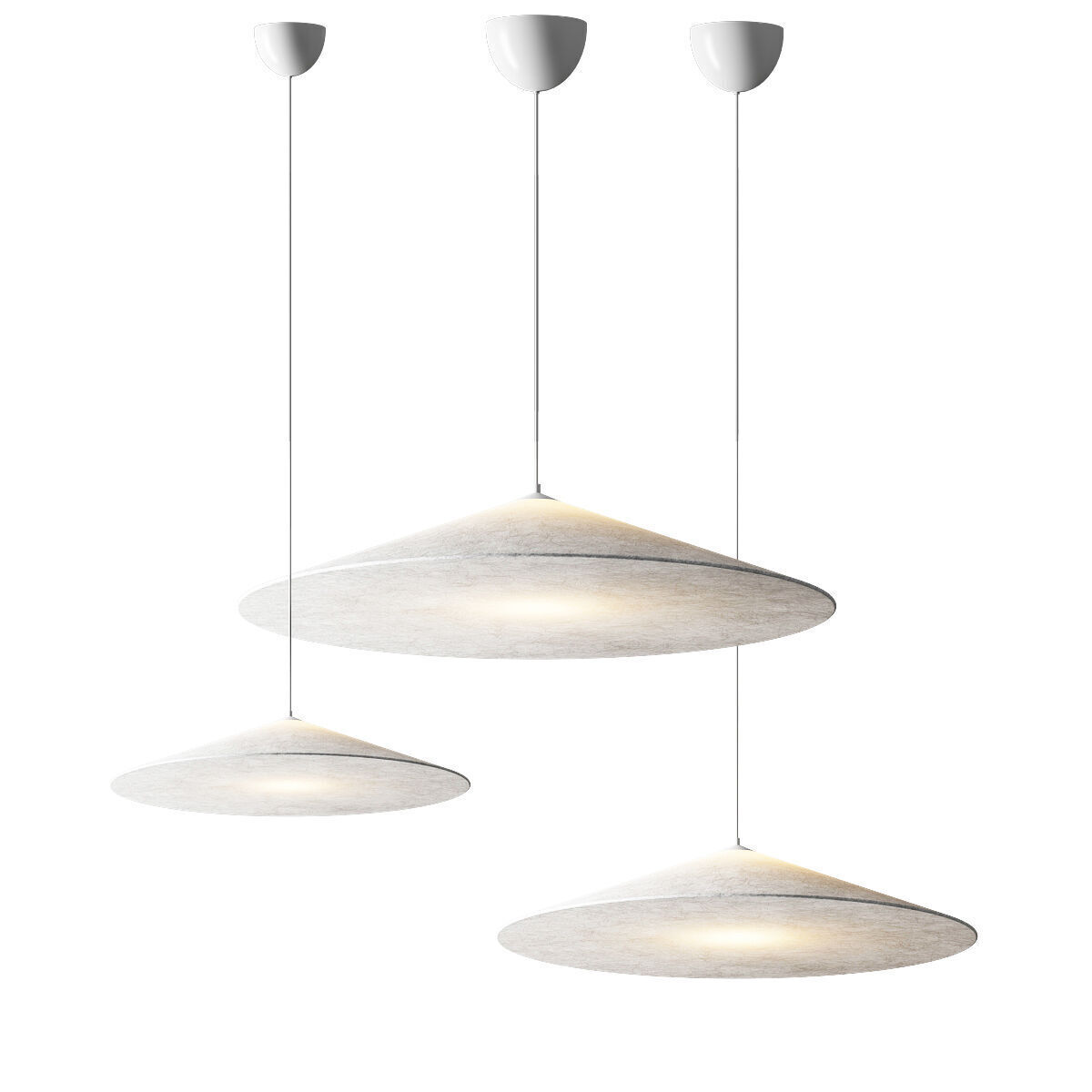 Nordic Fabric Lamp 3D model_2