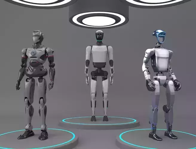 robot futuristic robot intelligent ai robot