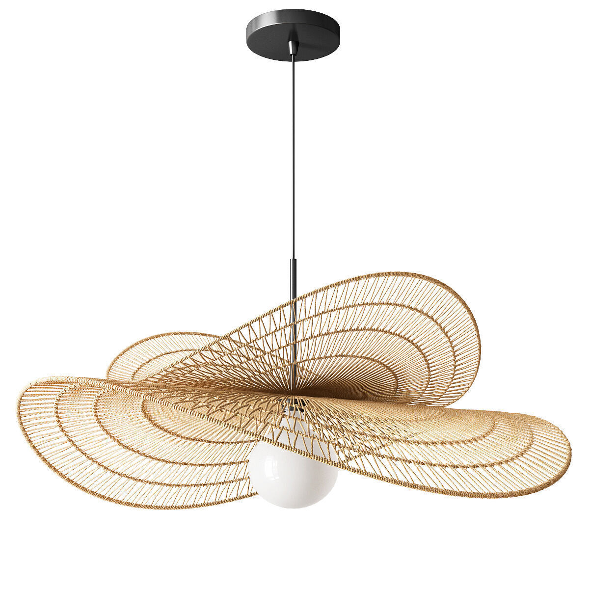 Valar Double Tier Pendant Light 3D model_1