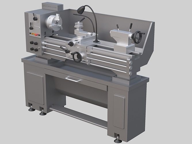 lathe 3D model