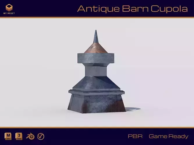 Antique Barn Cupola Low-poly 3D model