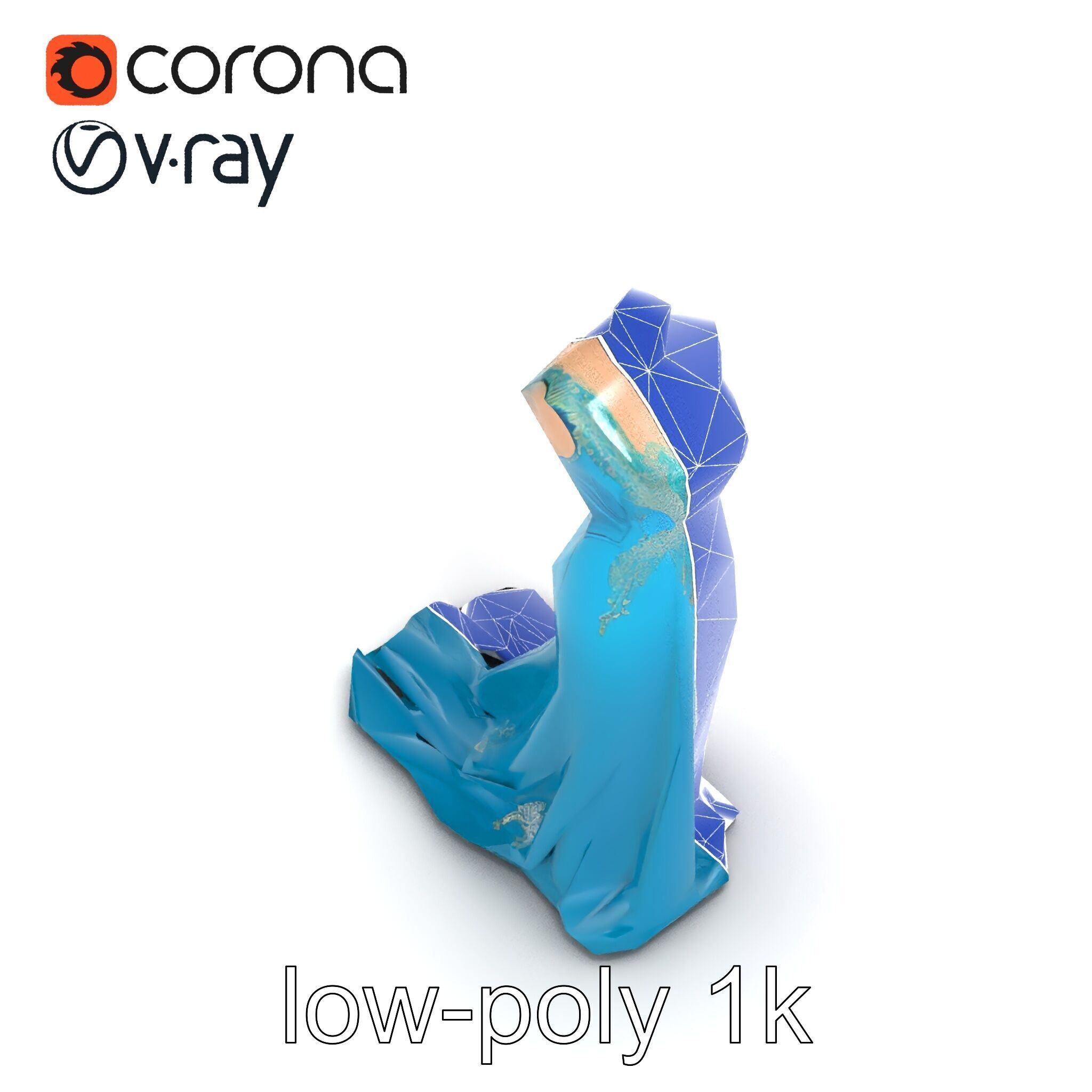 Elegant Evening Dress 3D Model Pack with Satin and Lace Low-poly 3D model_22