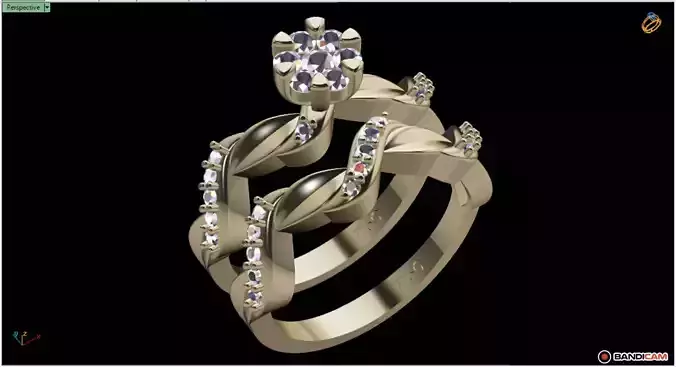 Goldsmith Rad Jewelry 3D Model Ring - Nadia