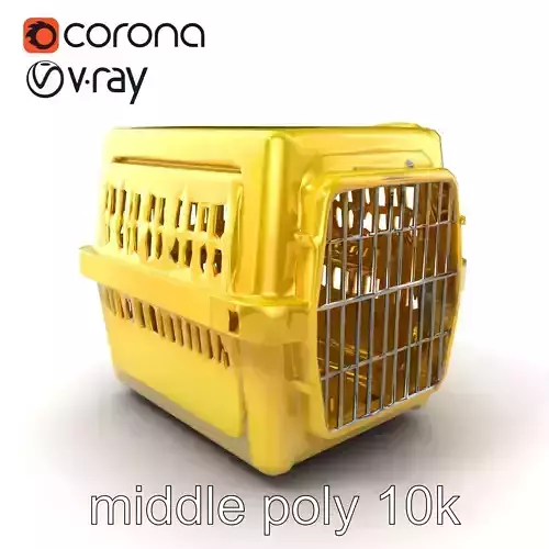 Pet Transport Crate Safety model pack Low-poly 3D model