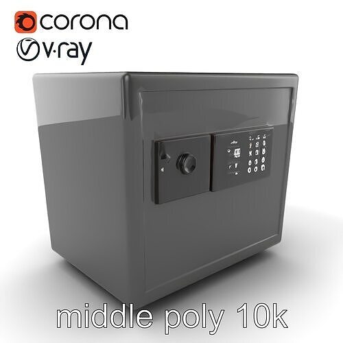 Secure Document Transfer Box Model Pack Low-poly 3D model