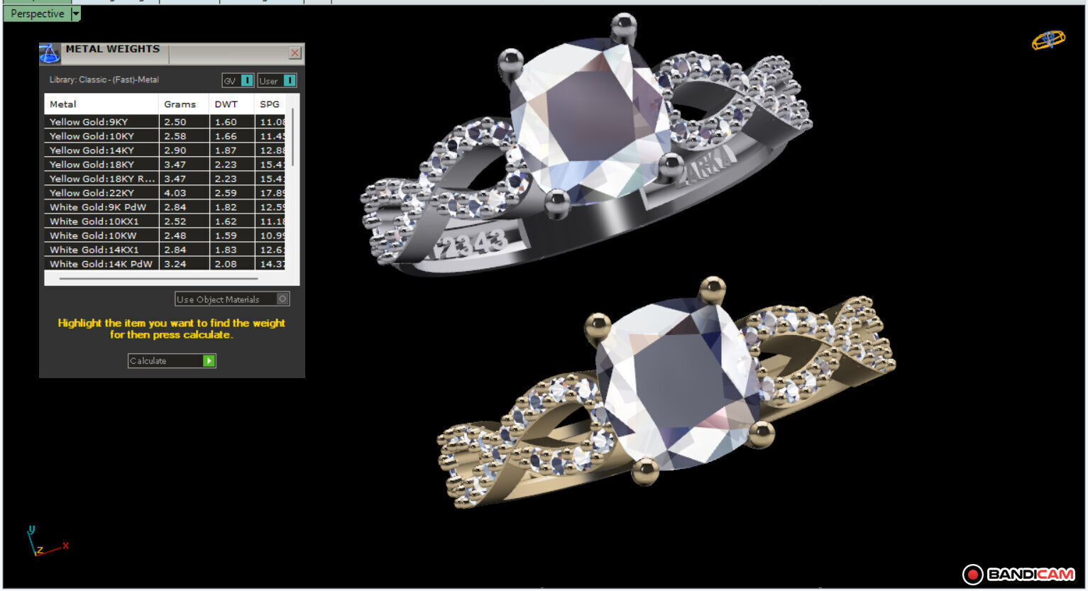Goldsmith Rad Elegant Jewelry Ring 3D Model  3D model_2