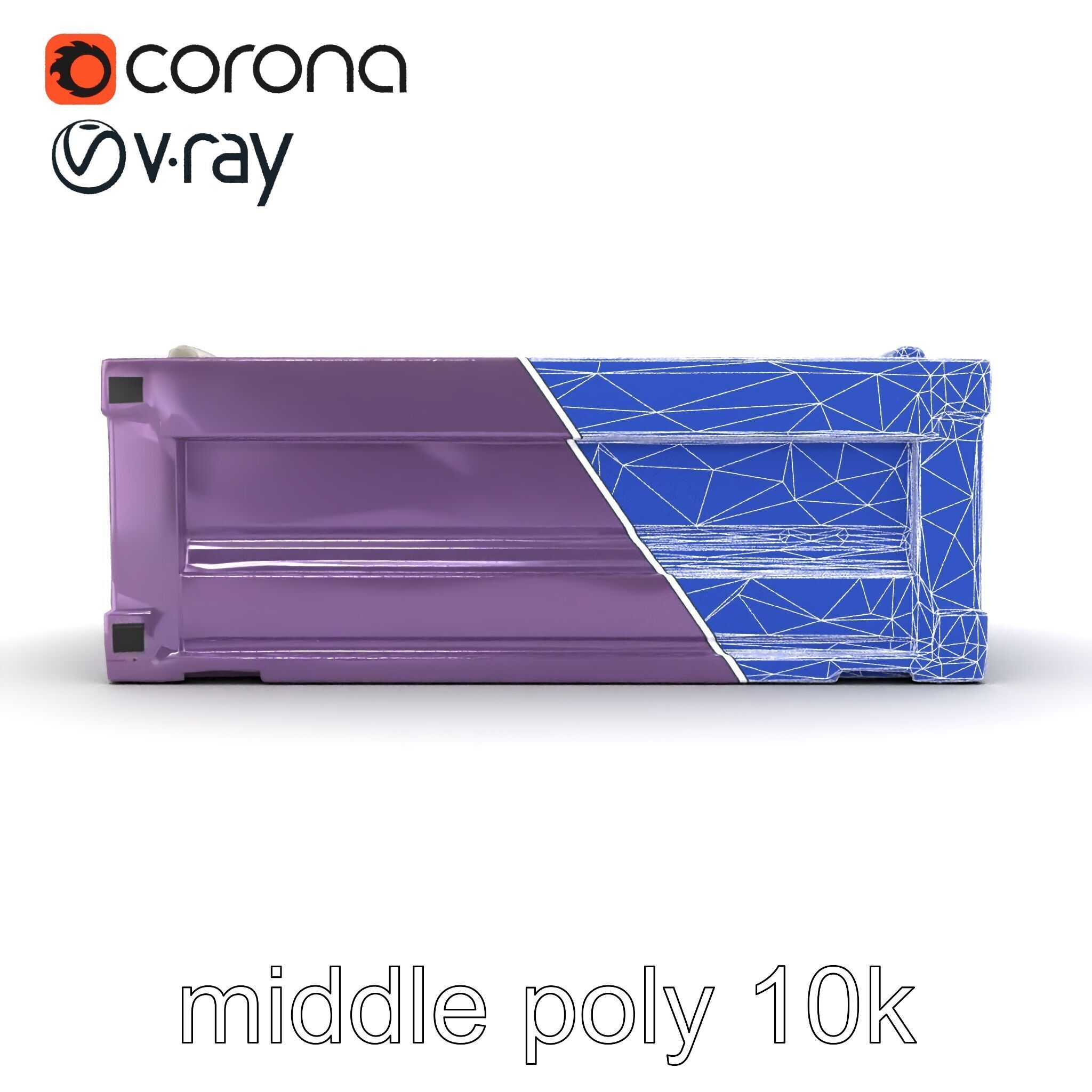 Modular Electronics Packaging Crate model pack Low-poly 3D model_18