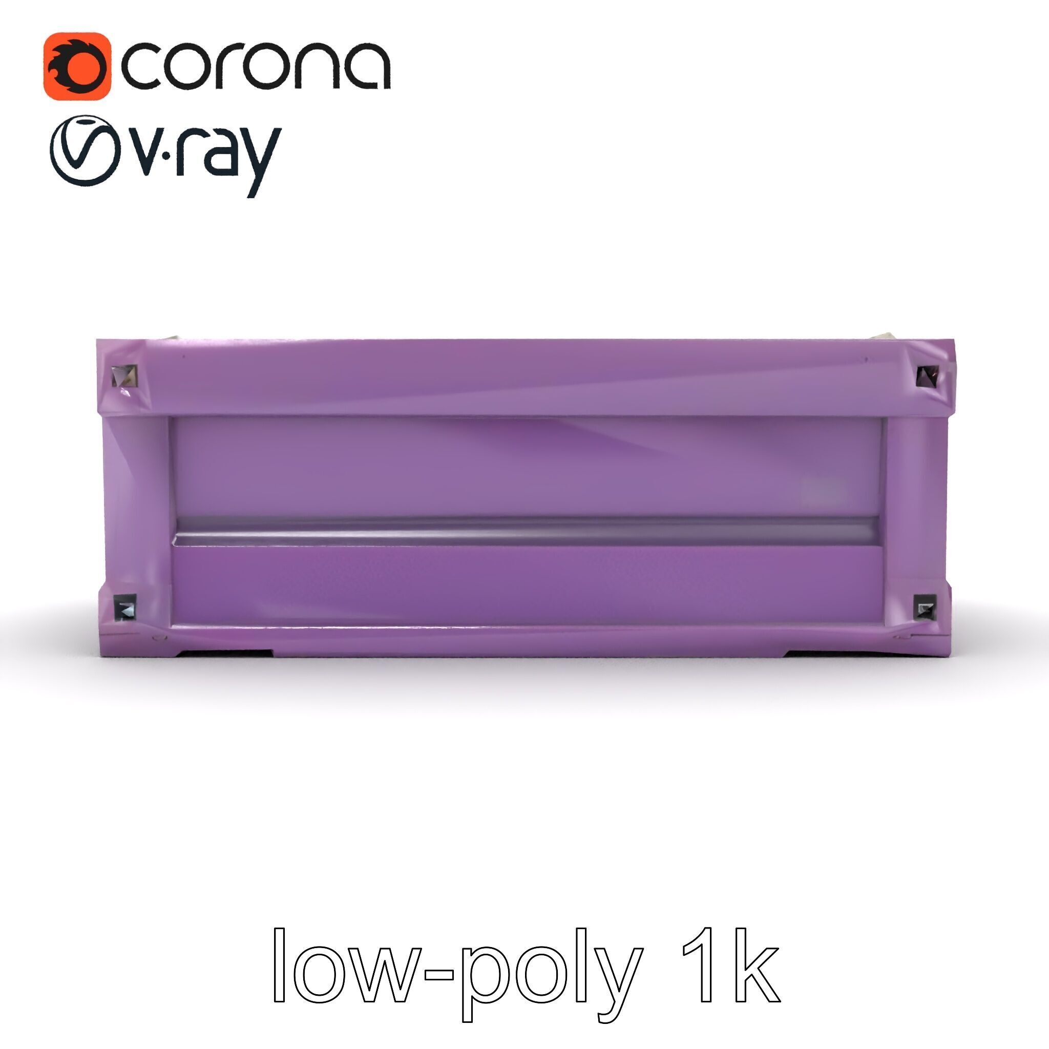 Modular Electronics Packaging Crate model pack Low-poly 3D model_28