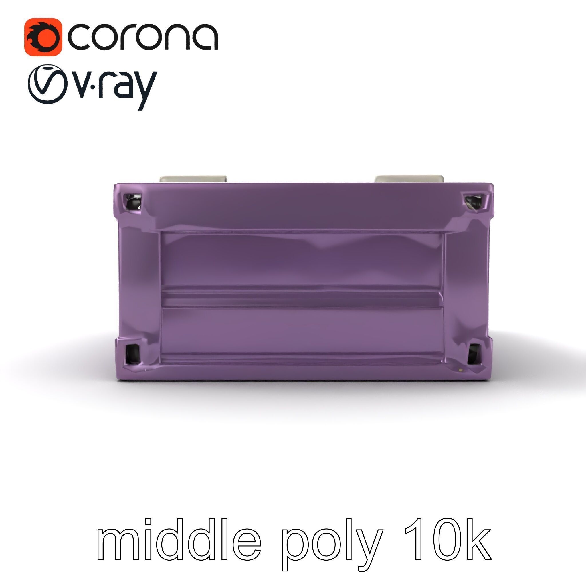 Modular Electronics Packaging Crate model pack Low-poly 3D model_13