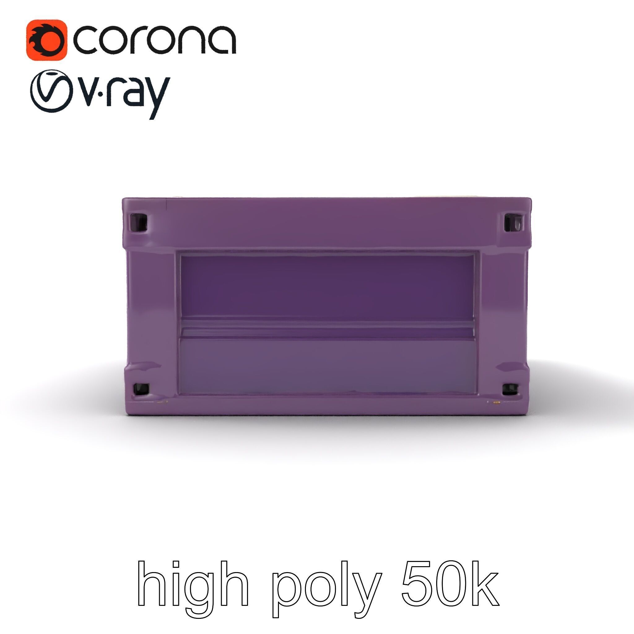 Modular Electronics Packaging Crate model pack Low-poly 3D model_14