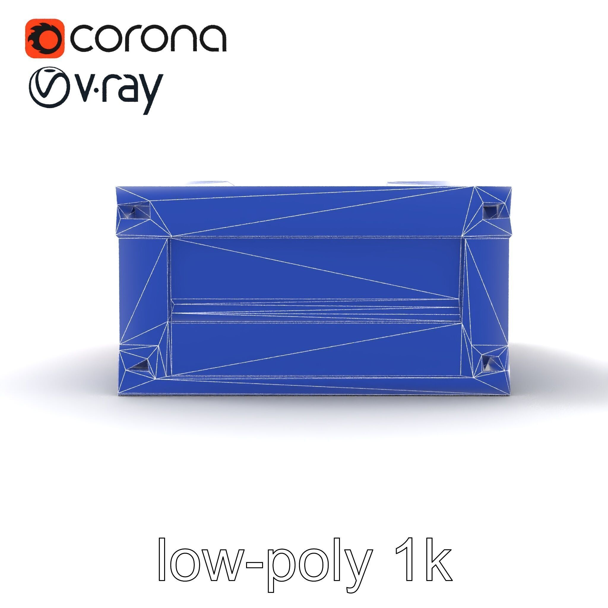 Modular Electronics Packaging Crate model pack Low-poly 3D model_19