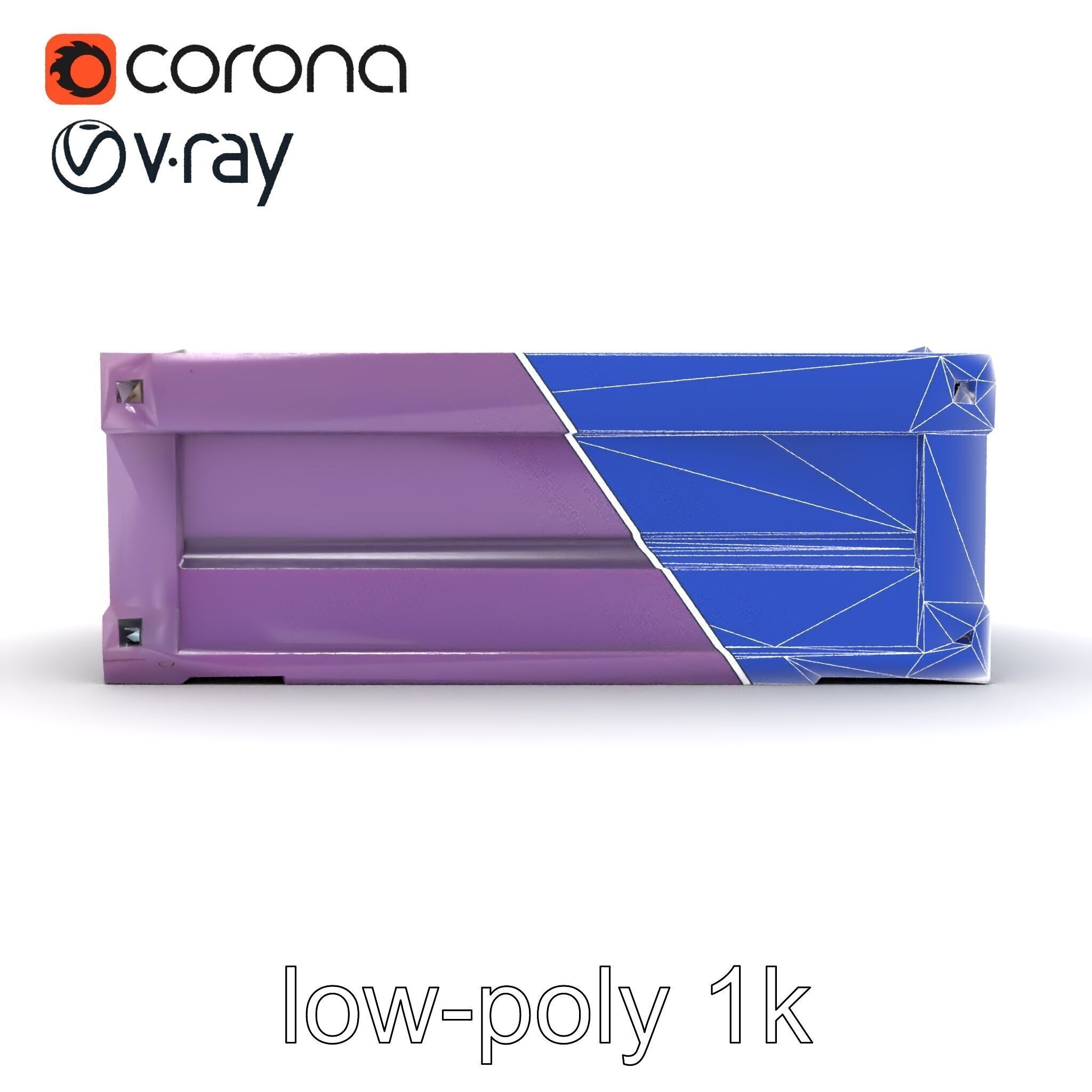 Modular Electronics Packaging Crate model pack Low-poly 3D model_15