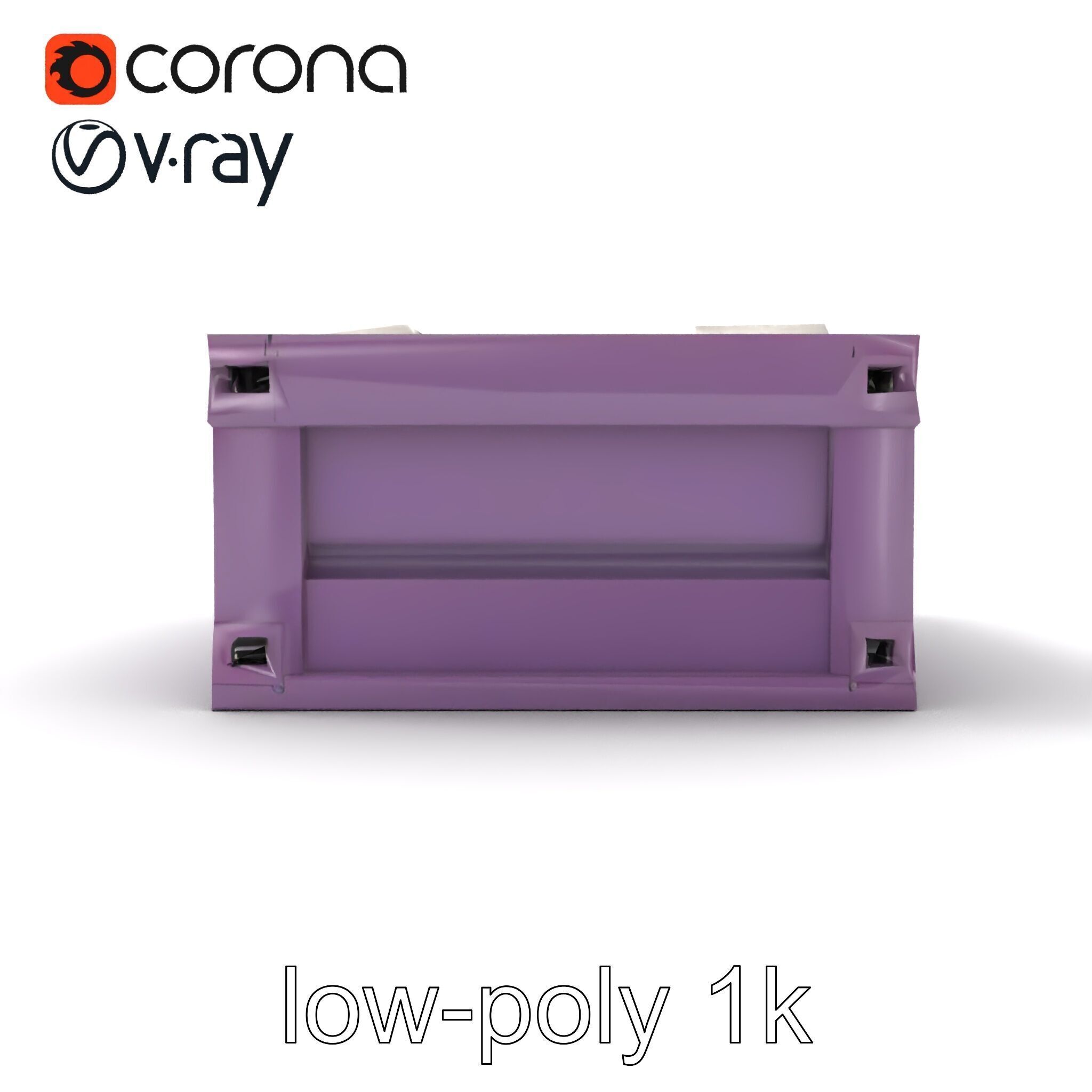 Modular Electronics Packaging Crate model pack Low-poly 3D model_12