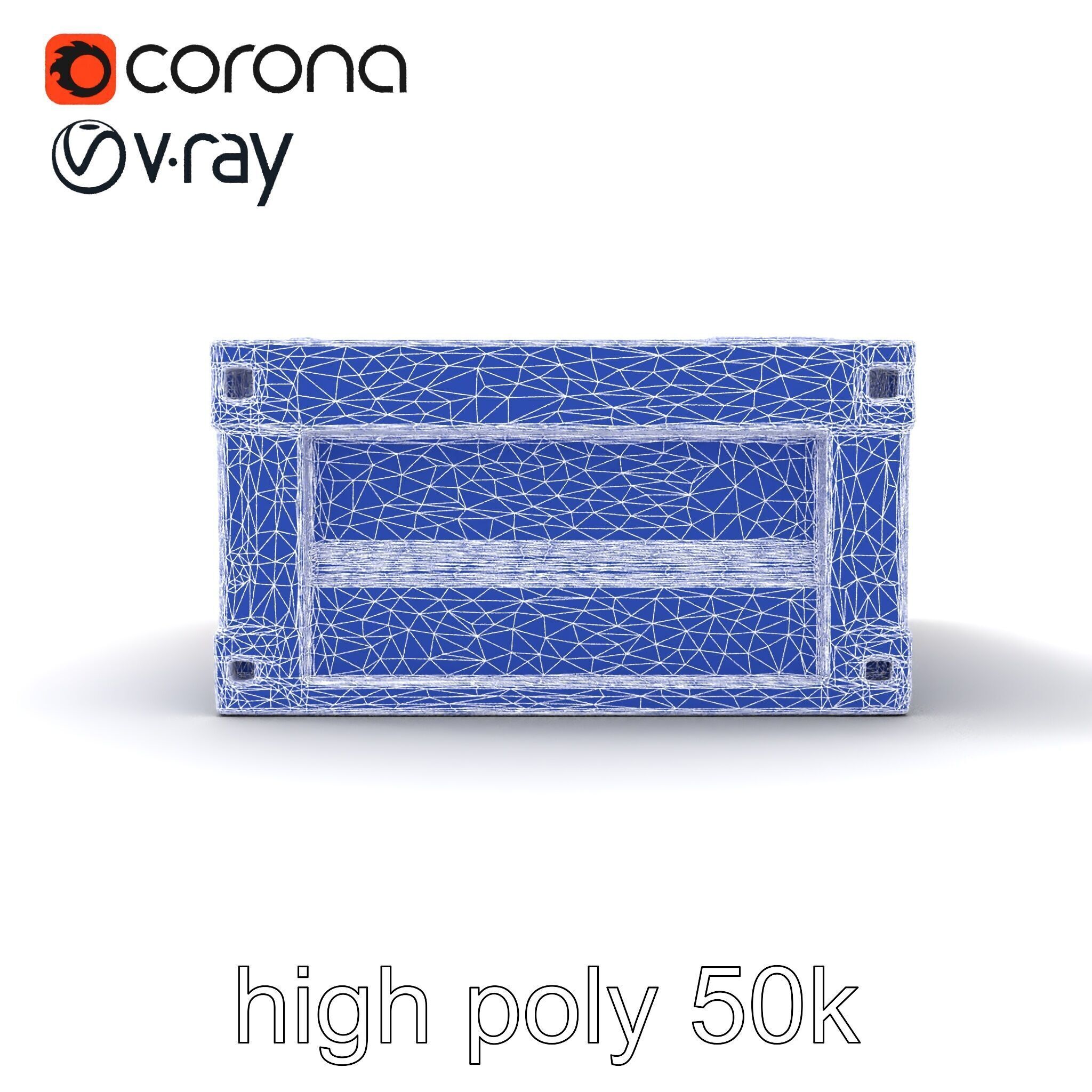 Modular Electronics Packaging Crate model pack Low-poly 3D model_17