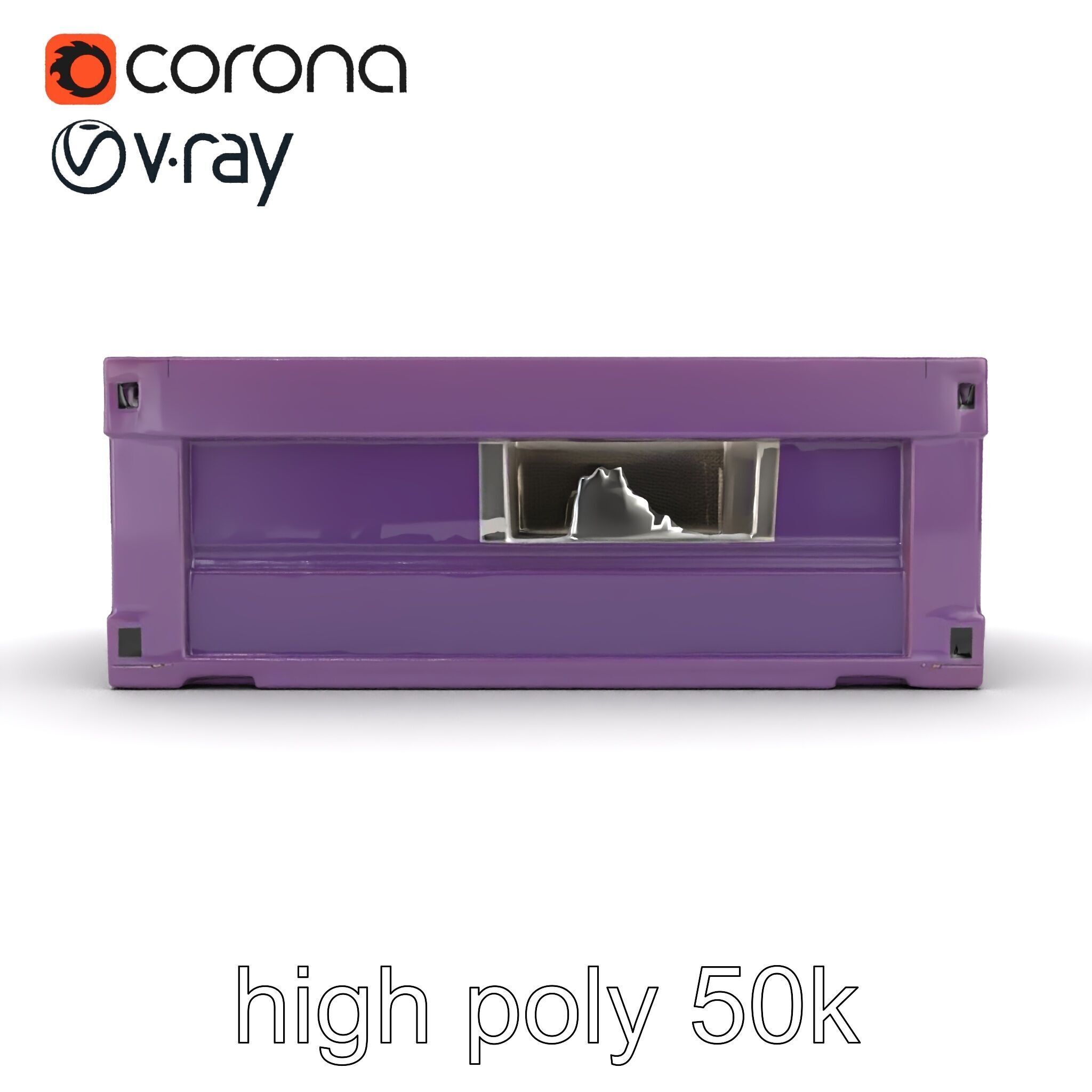 Modular Electronics Packaging Crate model pack Low-poly 3D model_26