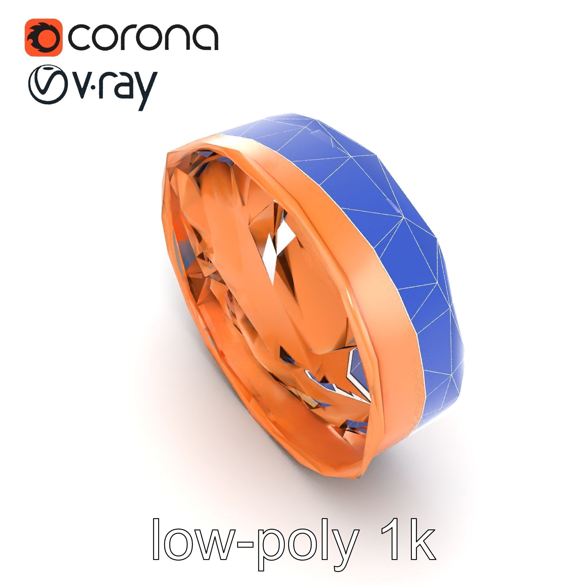 Luxury Hat Box Satin-Lined Elegance Model Pack Low-poly 3D model_19