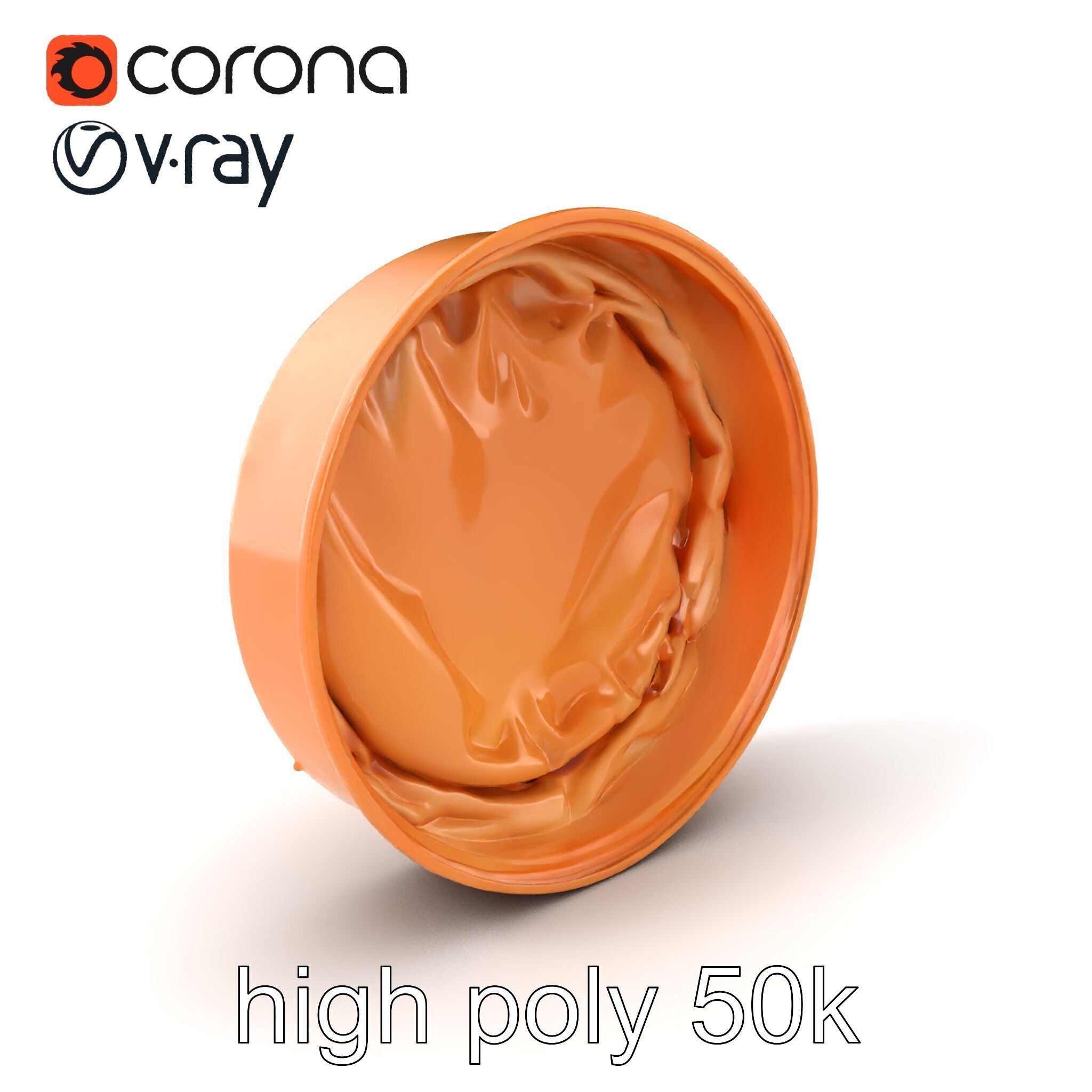 Luxury Hat Box Satin-Lined Elegance Model Pack Low-poly 3D model_2