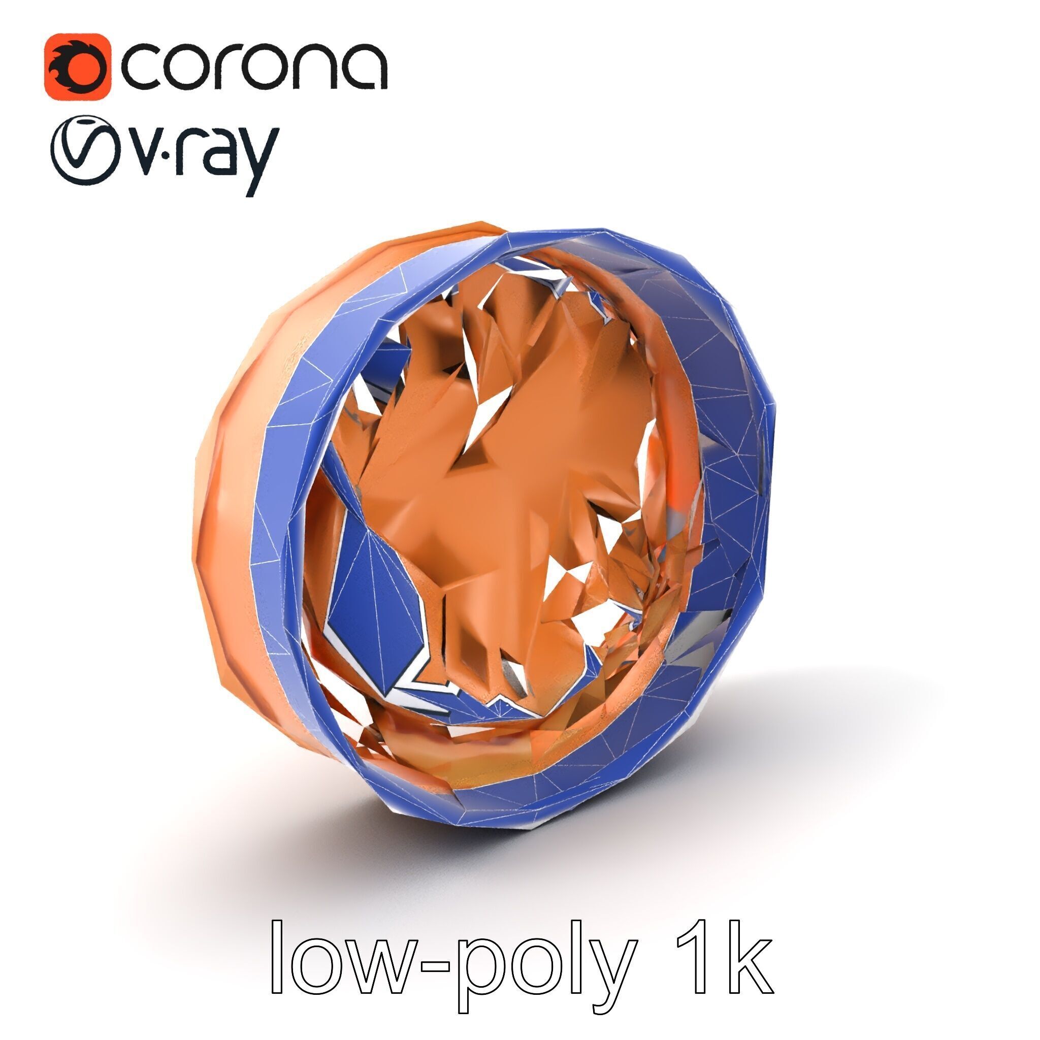 Luxury Hat Box Satin-Lined Elegance Model Pack Low-poly 3D model_7