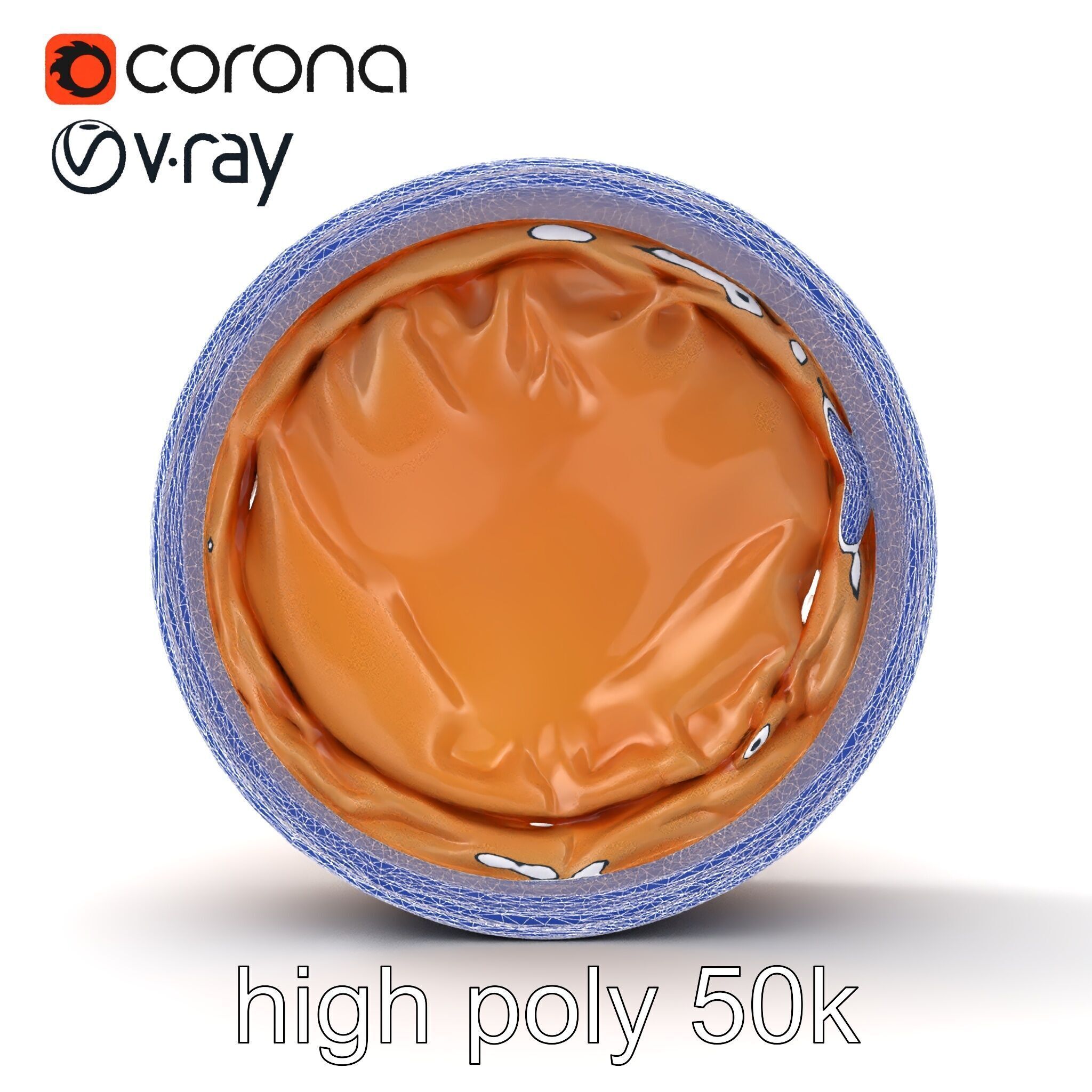 Luxury Hat Box Satin-Lined Elegance Model Pack Low-poly 3D model_29