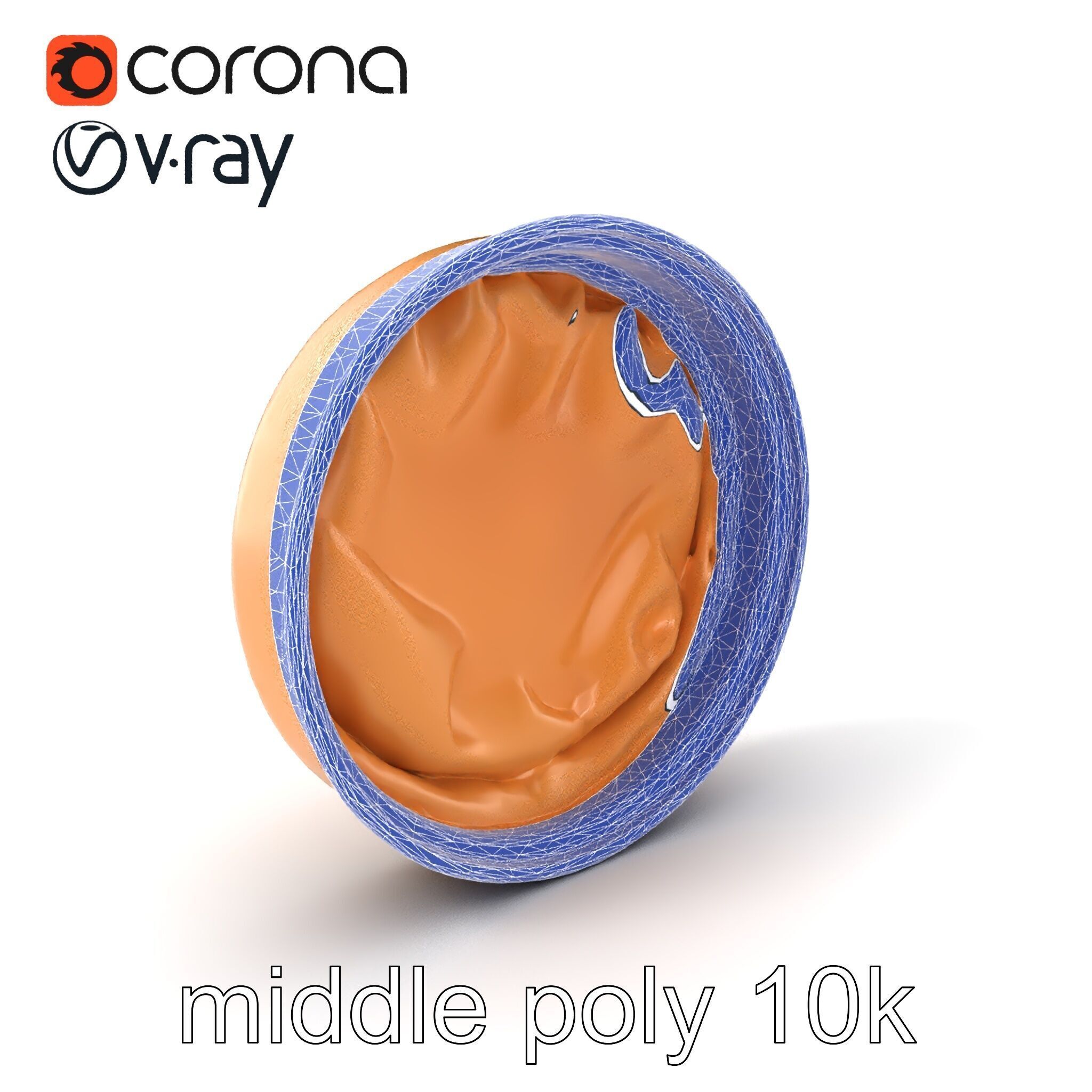 Luxury Hat Box Satin-Lined Elegance Model Pack Low-poly 3D model_6