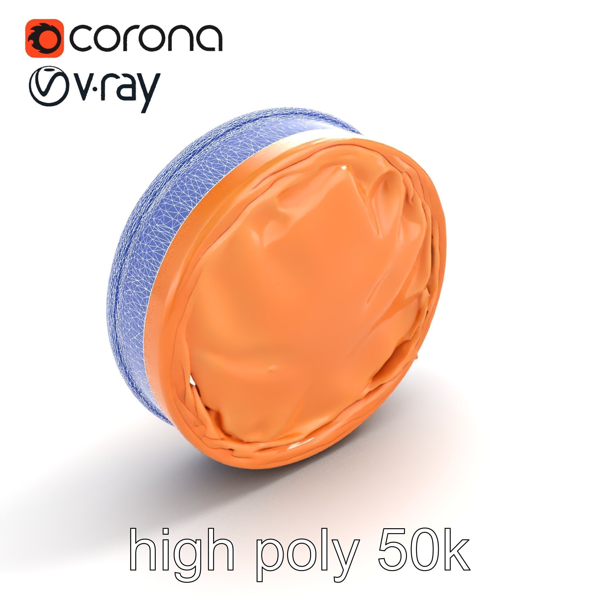 Luxury Hat Box Satin-Lined Elegance Model Pack Low-poly 3D model_27