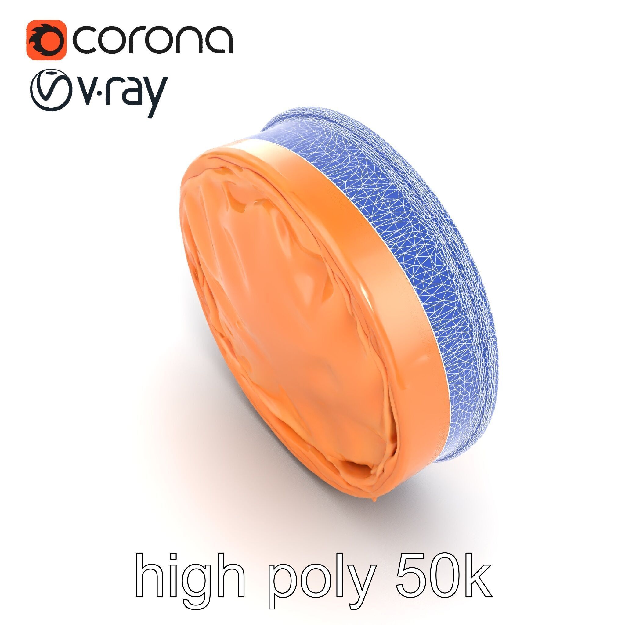 Luxury Hat Box Satin-Lined Elegance Model Pack Low-poly 3D model_28