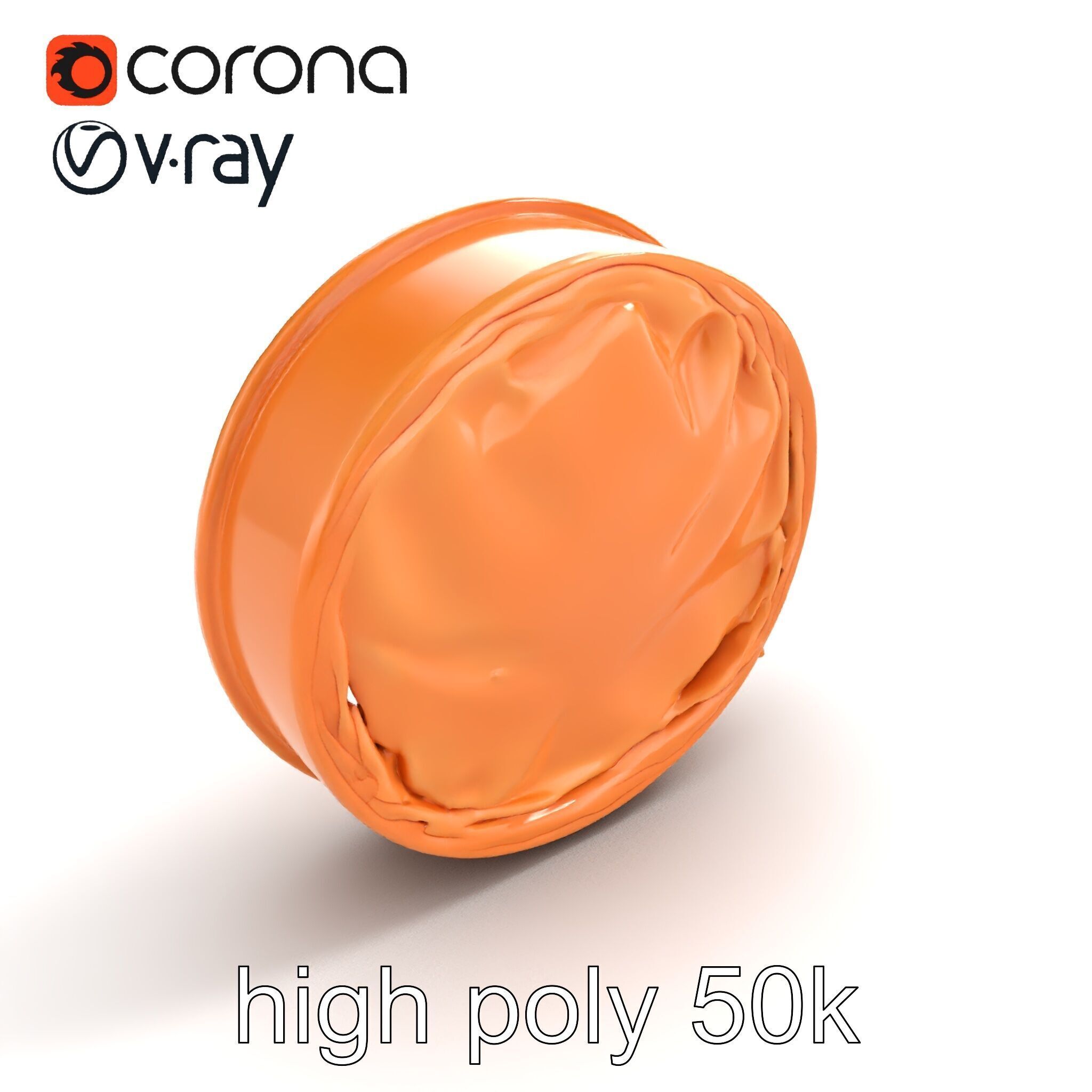 Luxury Hat Box Satin-Lined Elegance Model Pack Low-poly 3D model_22