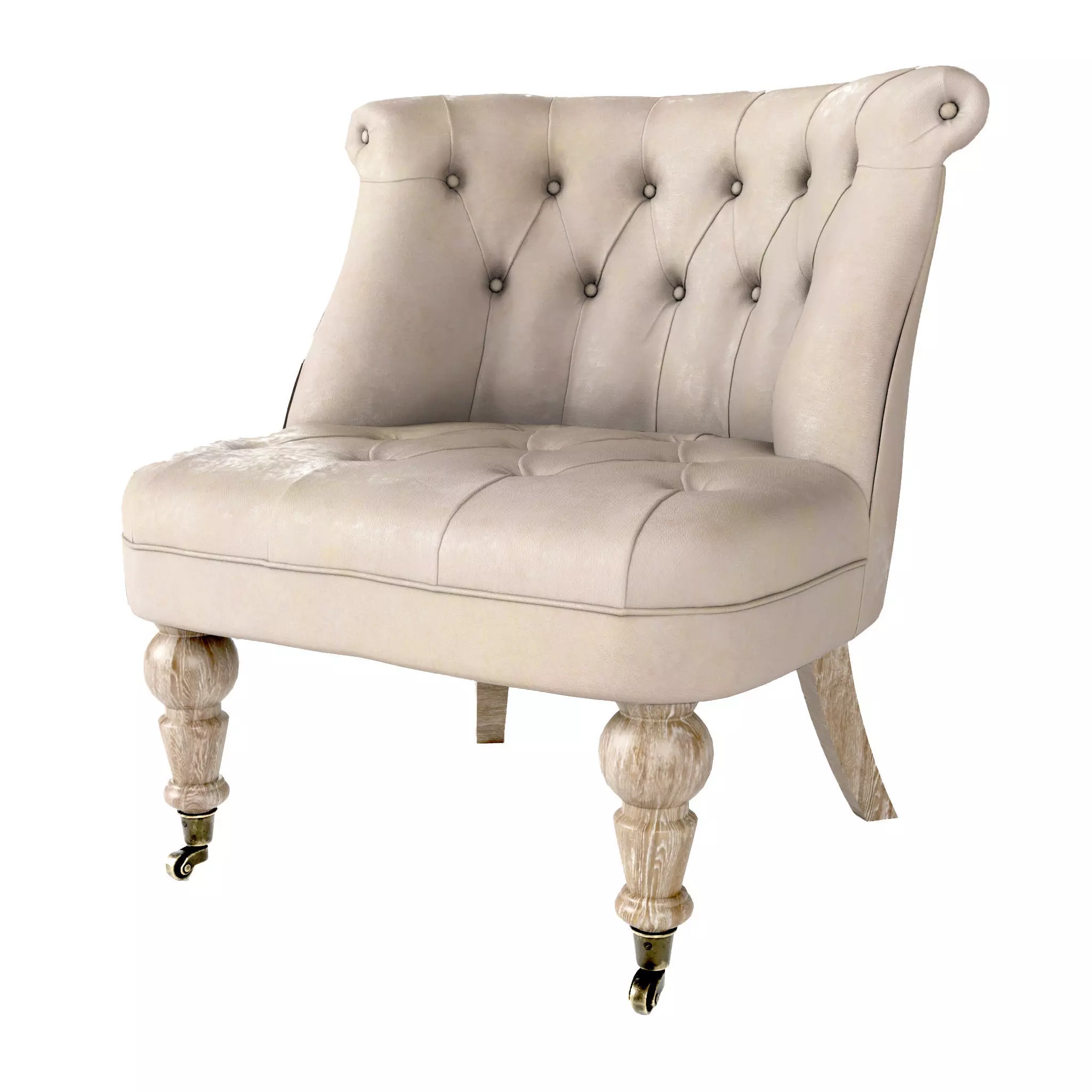 Chair Low-poly 3D model_0