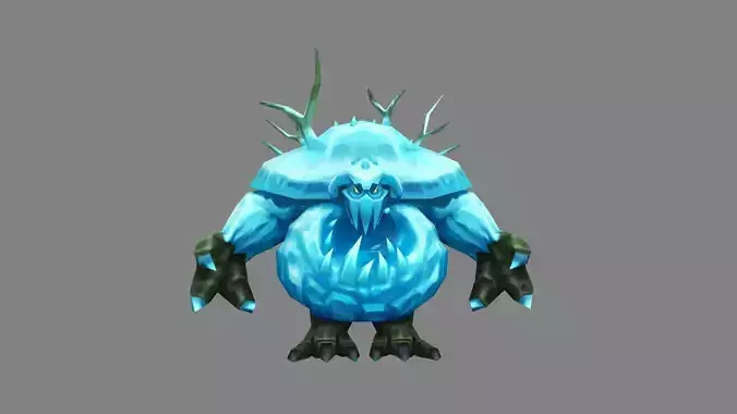 Cartoon Yeti - Snowman Monster