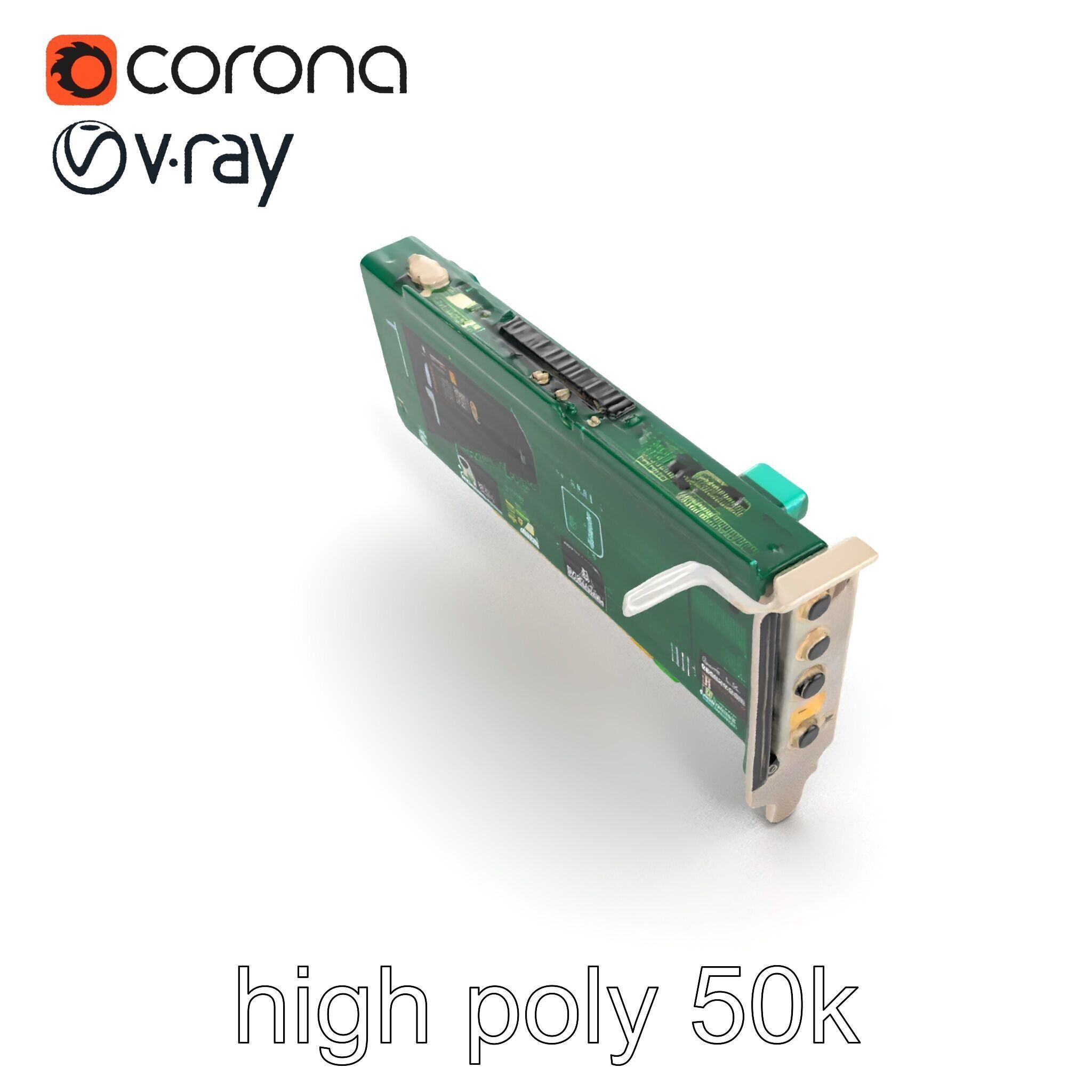 High-Definition Sound Card Audio Control model pack Low-poly 3D model_26