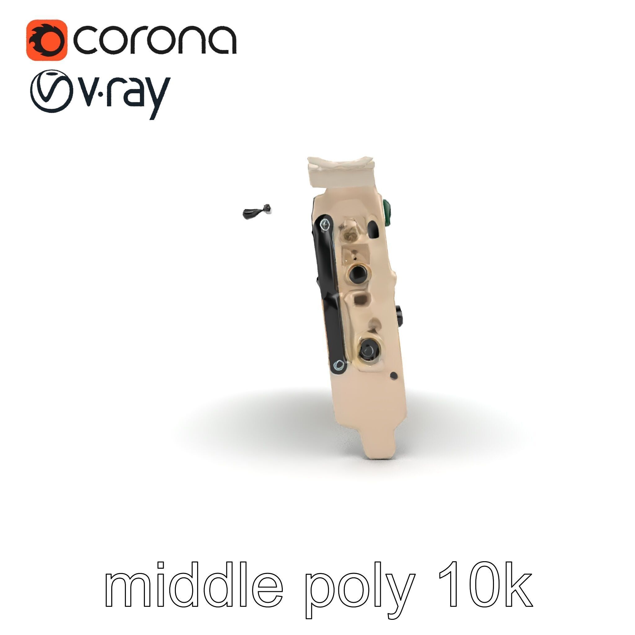 High-Definition Sound Card Audio Control model pack Low-poly 3D model_14