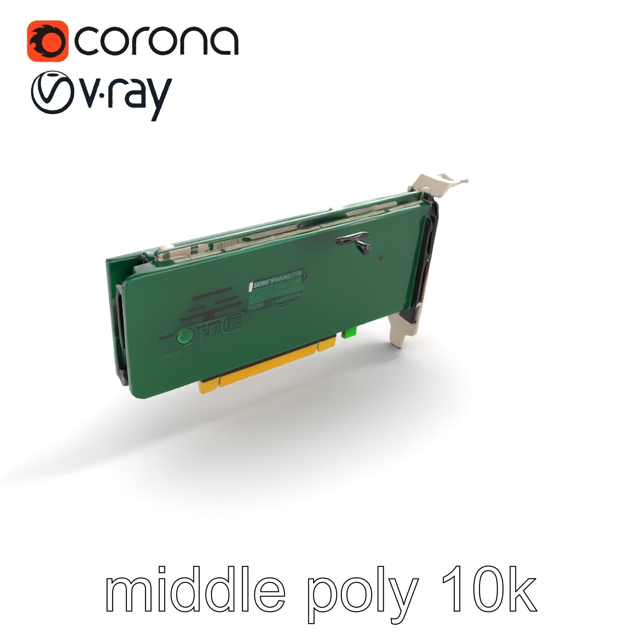 High-Definition Sound Card Audio Control model pack Low-poly 3D model_7