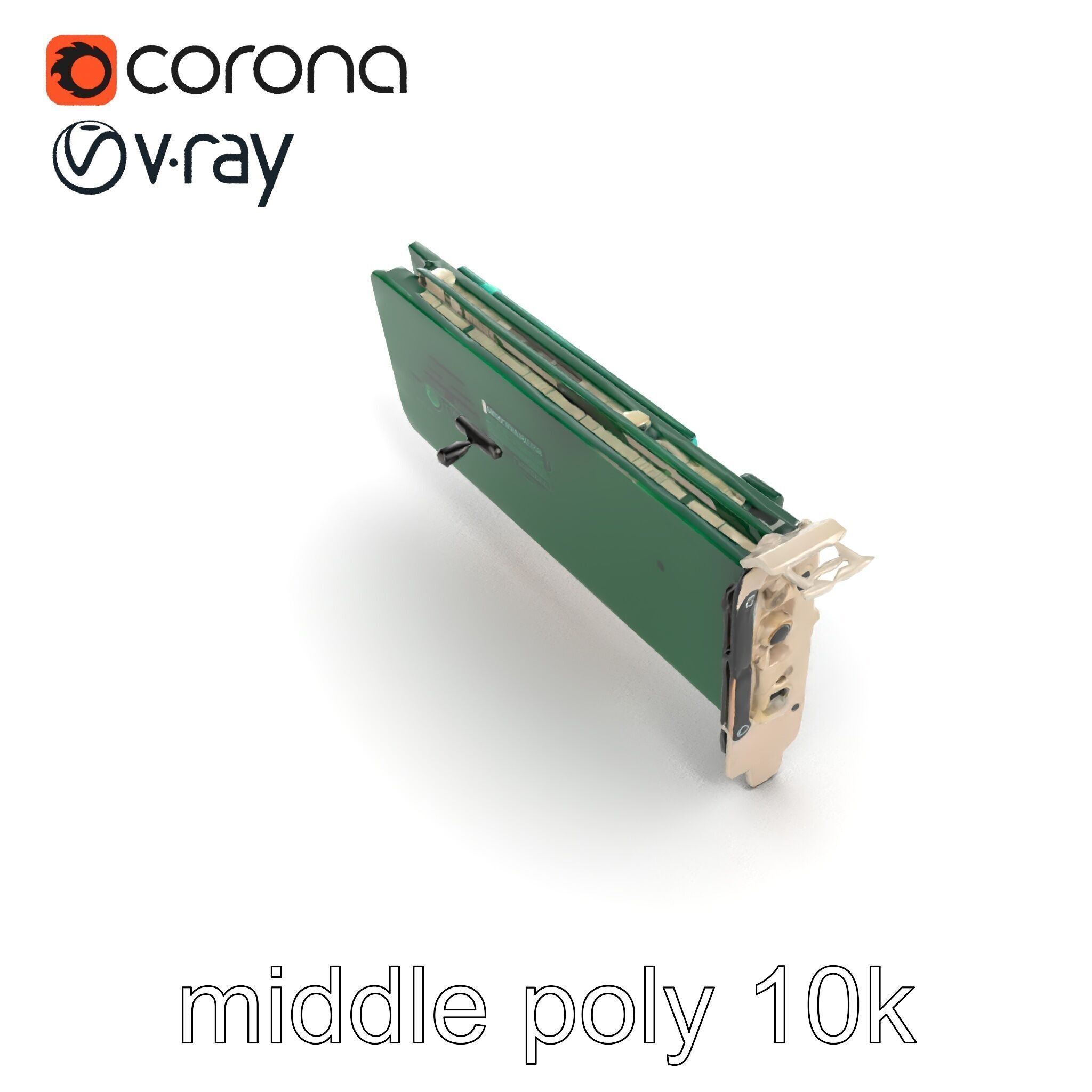 High-Definition Sound Card Audio Control model pack Low-poly 3D model_12