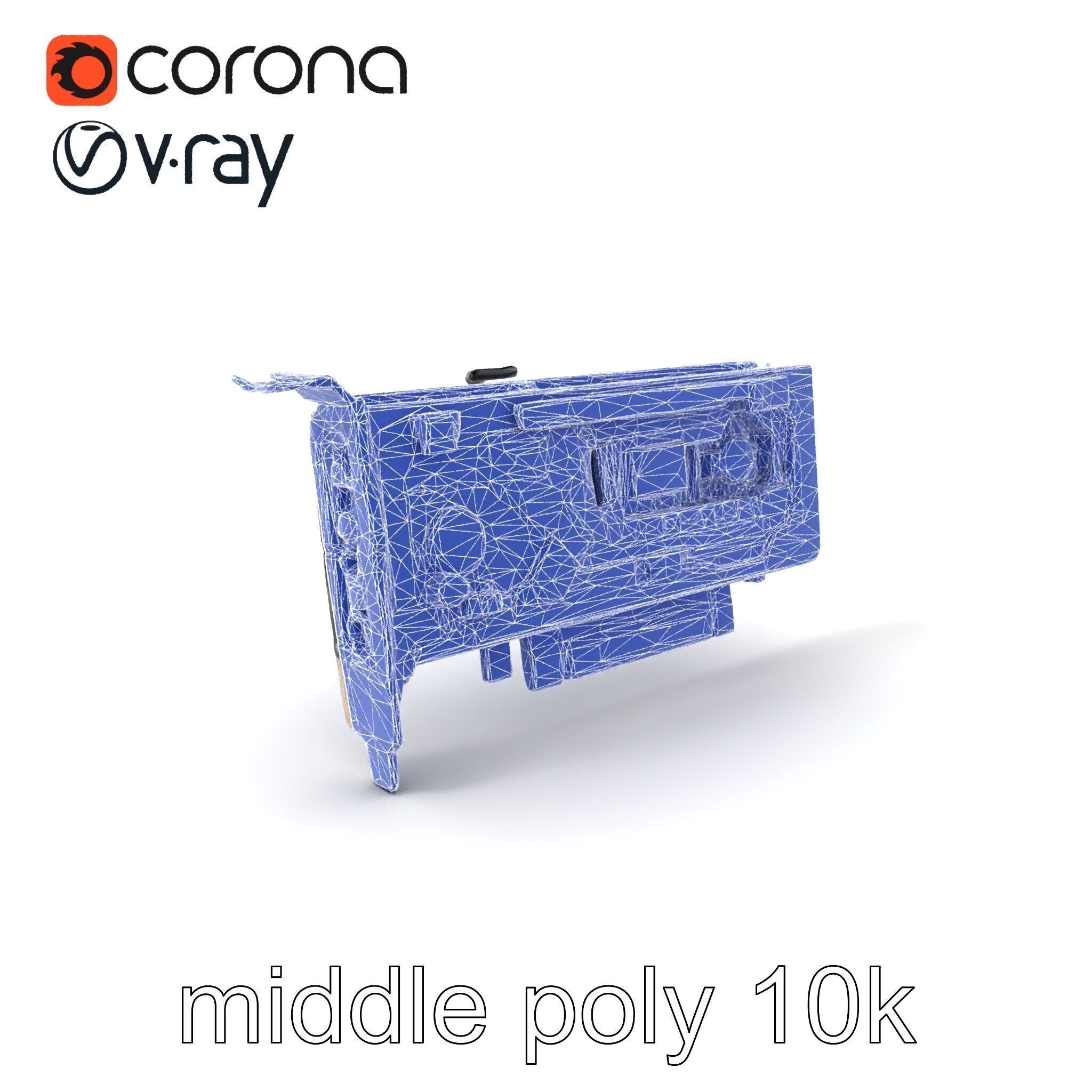 High-Definition Sound Card Audio Control model pack Low-poly 3D model_5