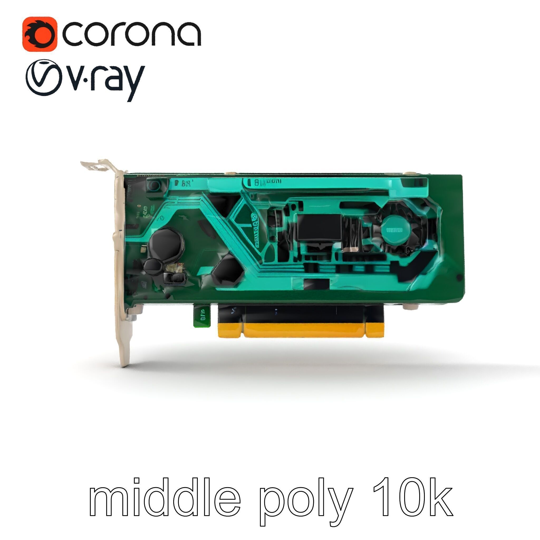 High-Definition Sound Card Audio Control model pack Low-poly 3D model_23