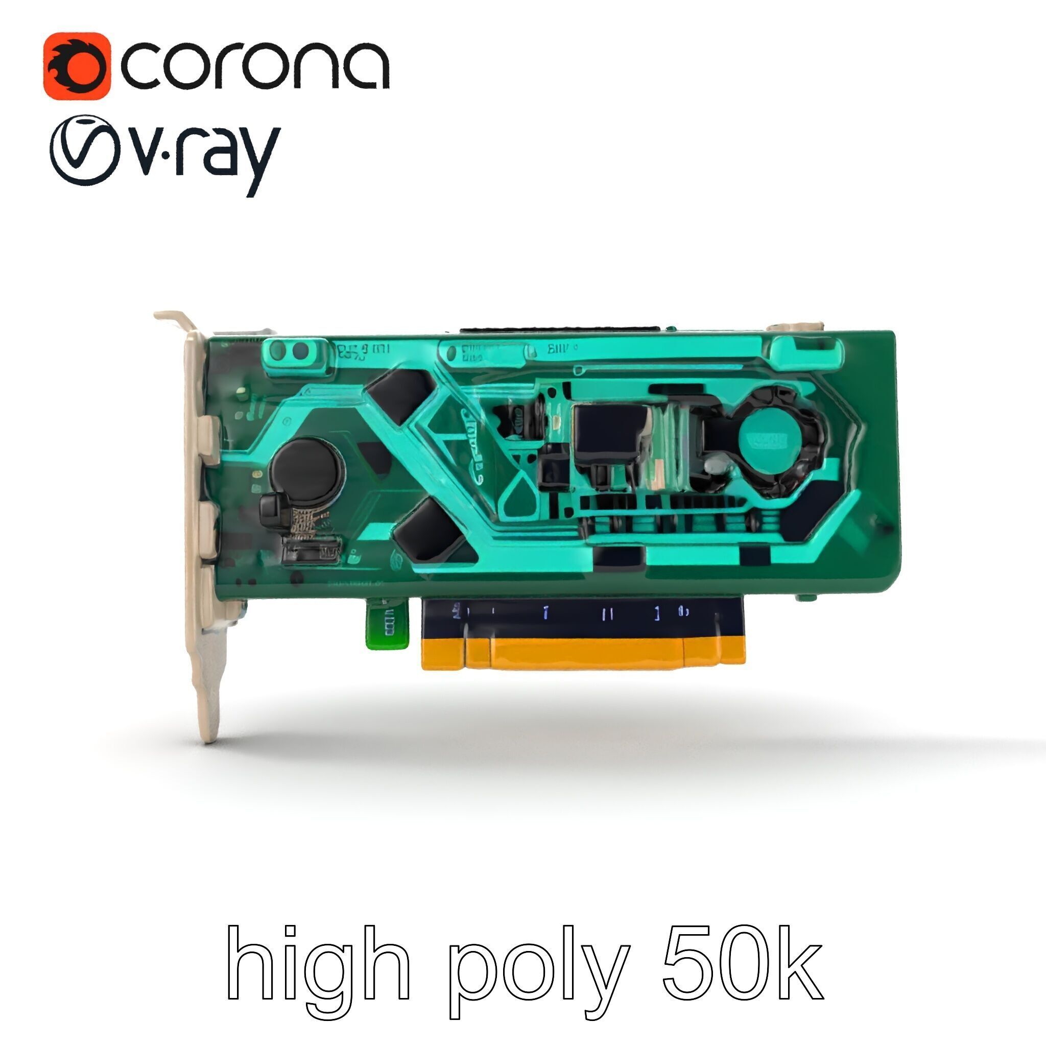 High-Definition Sound Card Audio Control model pack Low-poly 3D model_30